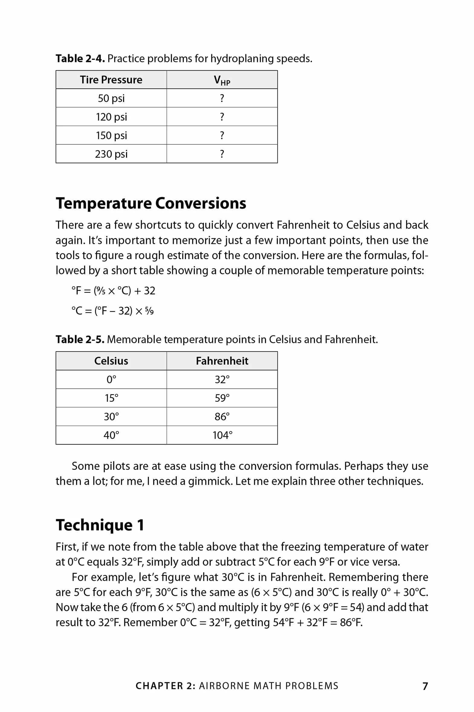 Mental Math for Pilots: A Study Guide