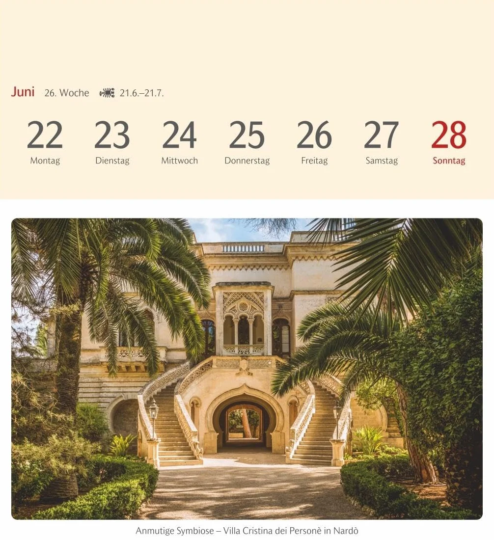 Das Glück liegt in Italien Postkartenkalender 2026 - 53 Karten mit Kurzporträts zu den Zielen: Wochen-Kalender mit 53 besonderen Orten. Stimmungsvolle Foto-Motive zum Aufhängen und Aufstellen