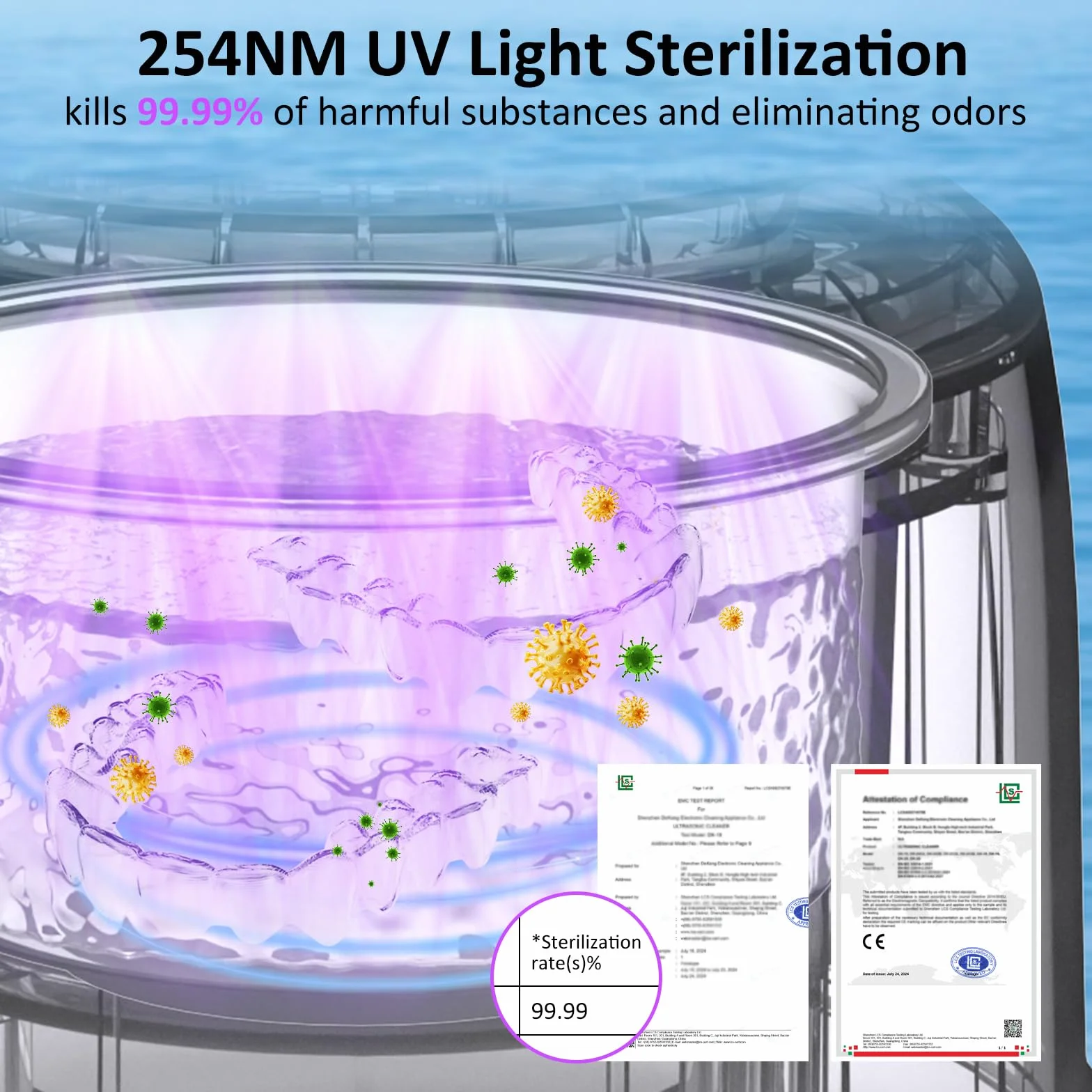 Ultrasoniczne urządzenie do czyszczenia zębów 45000 Hz, 200 ml, 4 tryby, 25 W, ultradźwiękowe urządzenie do czyszczenia szyn zębowych, protez, protez, protez, główki szczoteczki do zębów (czarne)