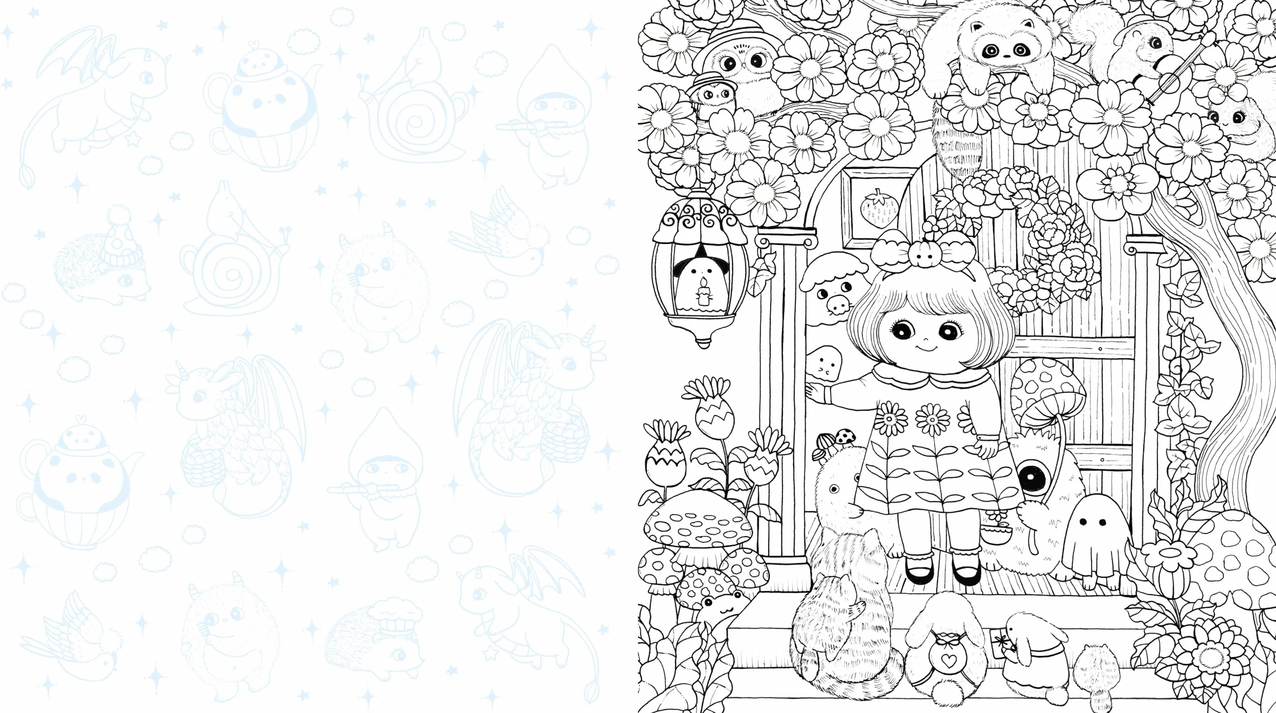 Lulu's House of Wonder Coloring Book: Step Inside & Color Fantastical Creatures & Cozy Scenes