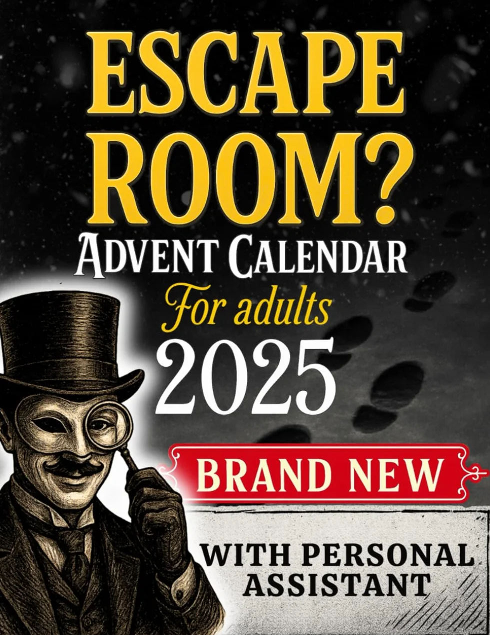 Escape Room Advent Calendar for Adults: Interactive Game with Clues & Mystery