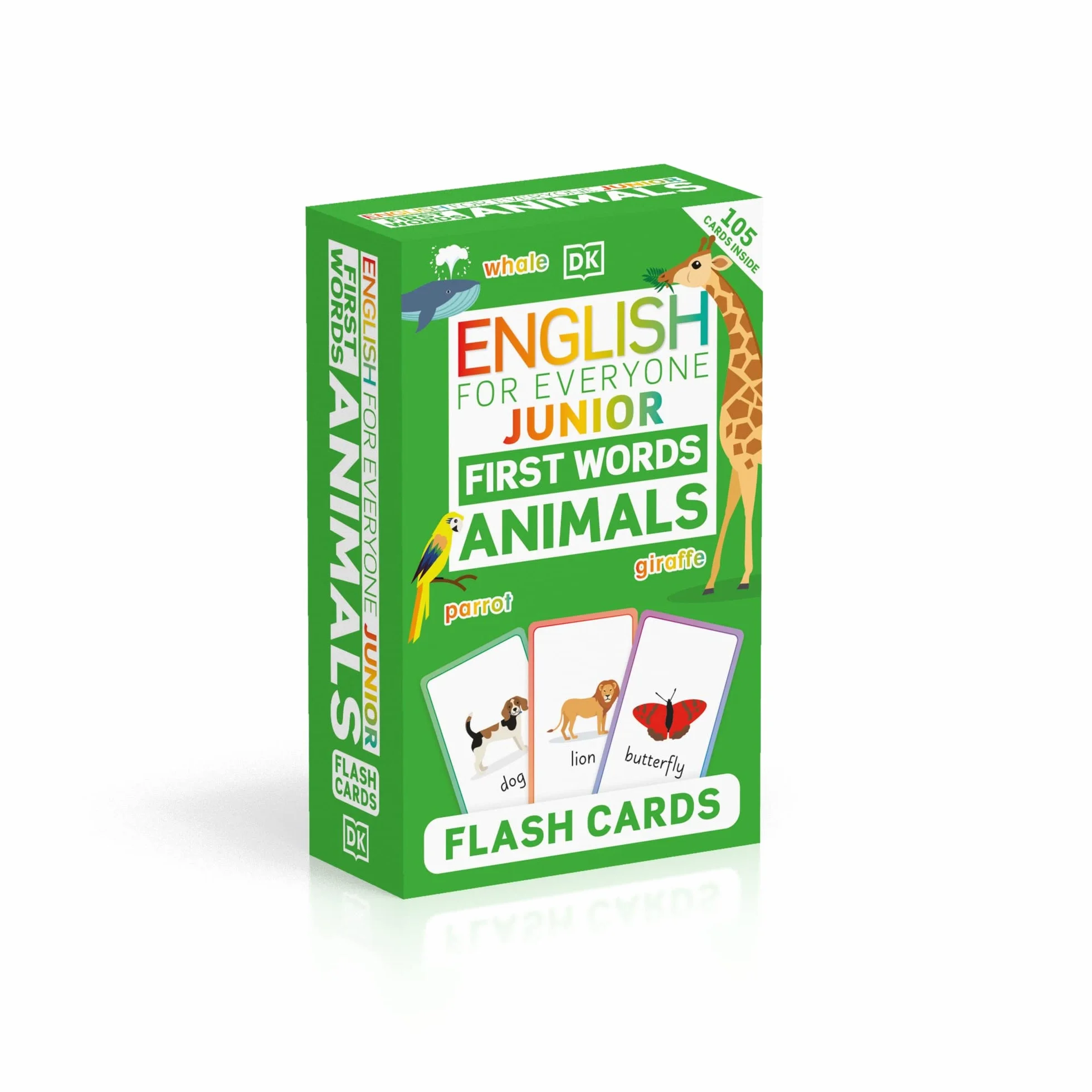 English for Everyone Junior First Words Animals Flash Cards