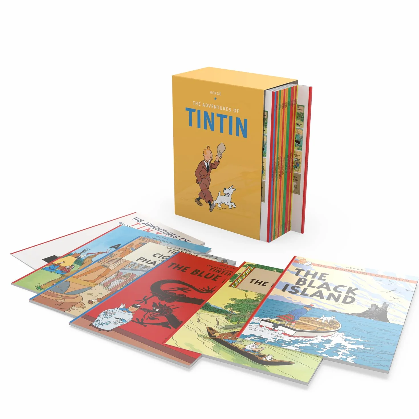 Tintin Paperback Boxed Set 23 titles Complete Official Classic Children's Illustrated Mystery Adventure Series