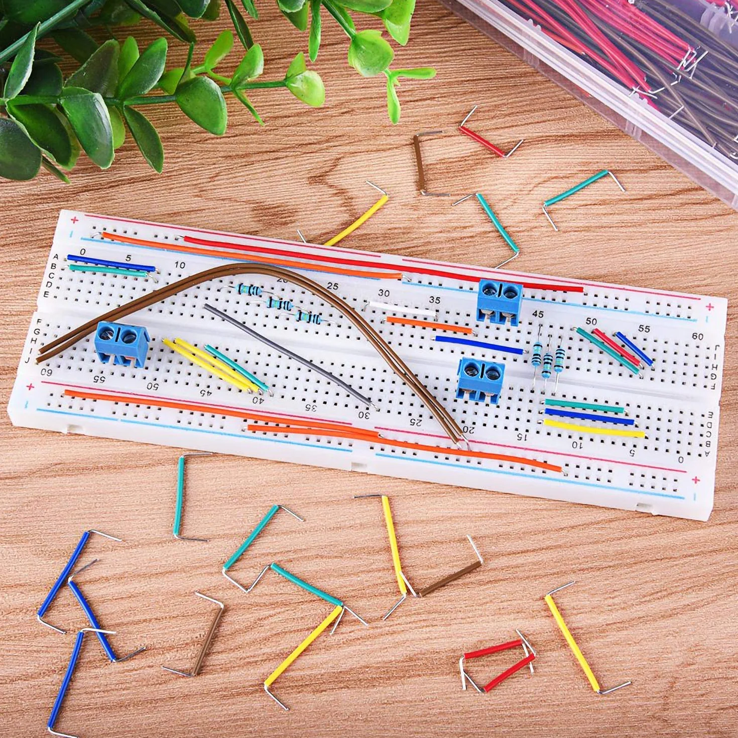 Kabel rozruchowy Breadboard Jumper Wire Kit Dupont 560 sztuk męskie na męskie 14 długości