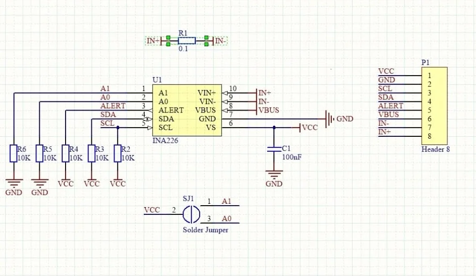 INA226 I2C IIC dwukierunkowy czujnik monitoringu prądu monitora mocy Hailege 2 szt.