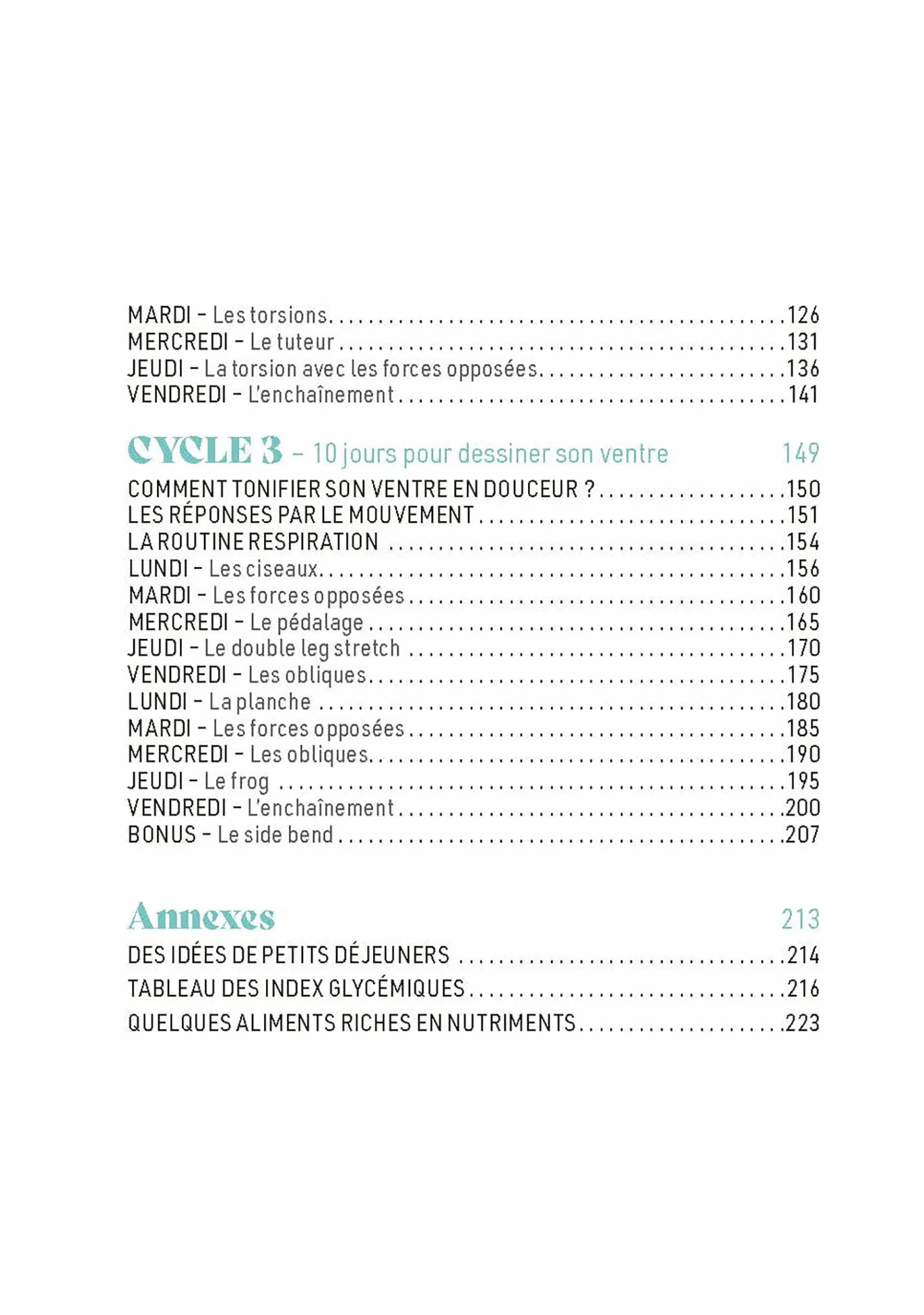 10 minutes pour aimer son ventre: 30 jours d'exercices et de menus: 31555