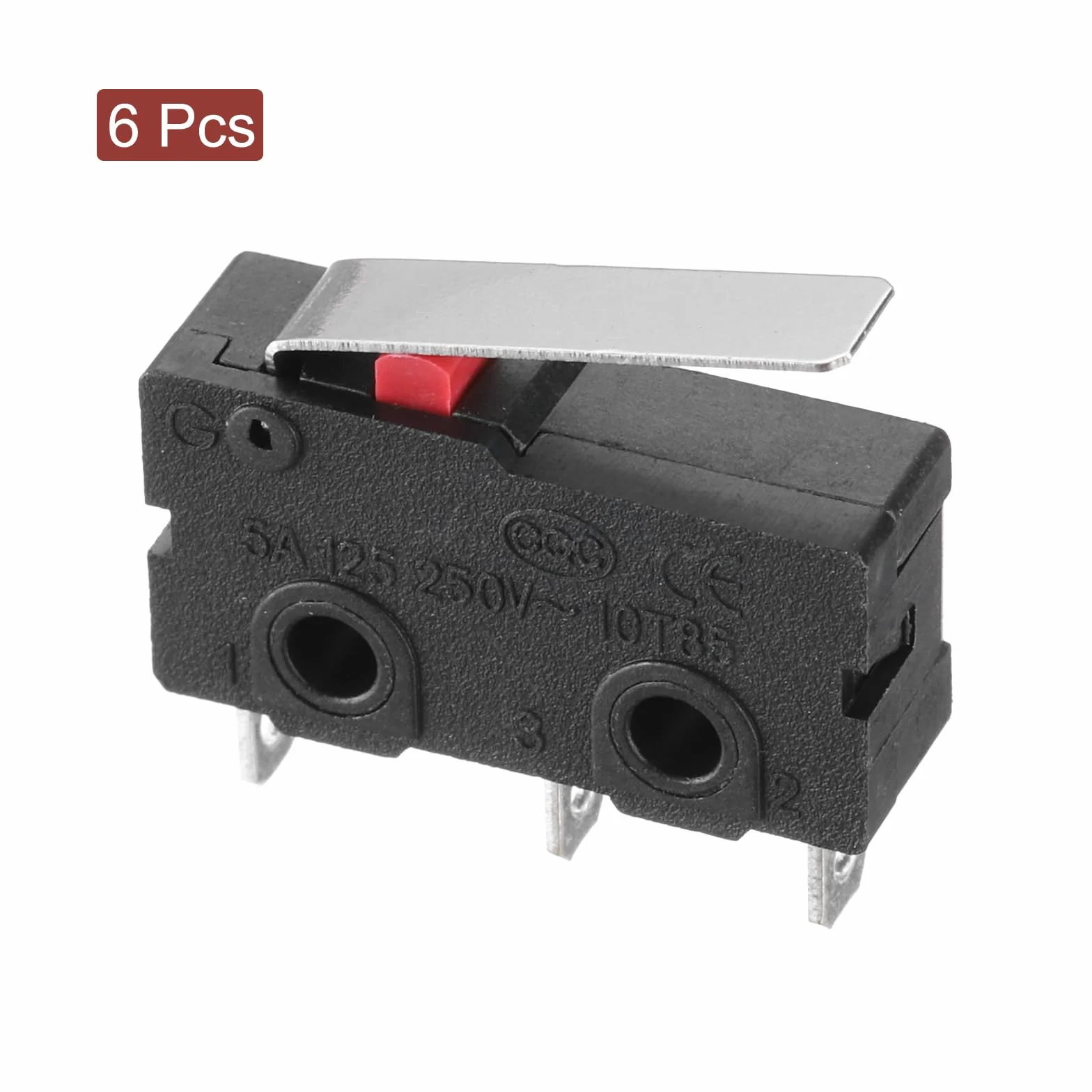 QUARKZMAN KW11-3Z-B 1NO + 1NC mikroprzełącznik 5A 125/250VAC, wodoszczelny, miniaturowy mikroprzełącznik do precyzyjnych komponentów, 6 sztuk