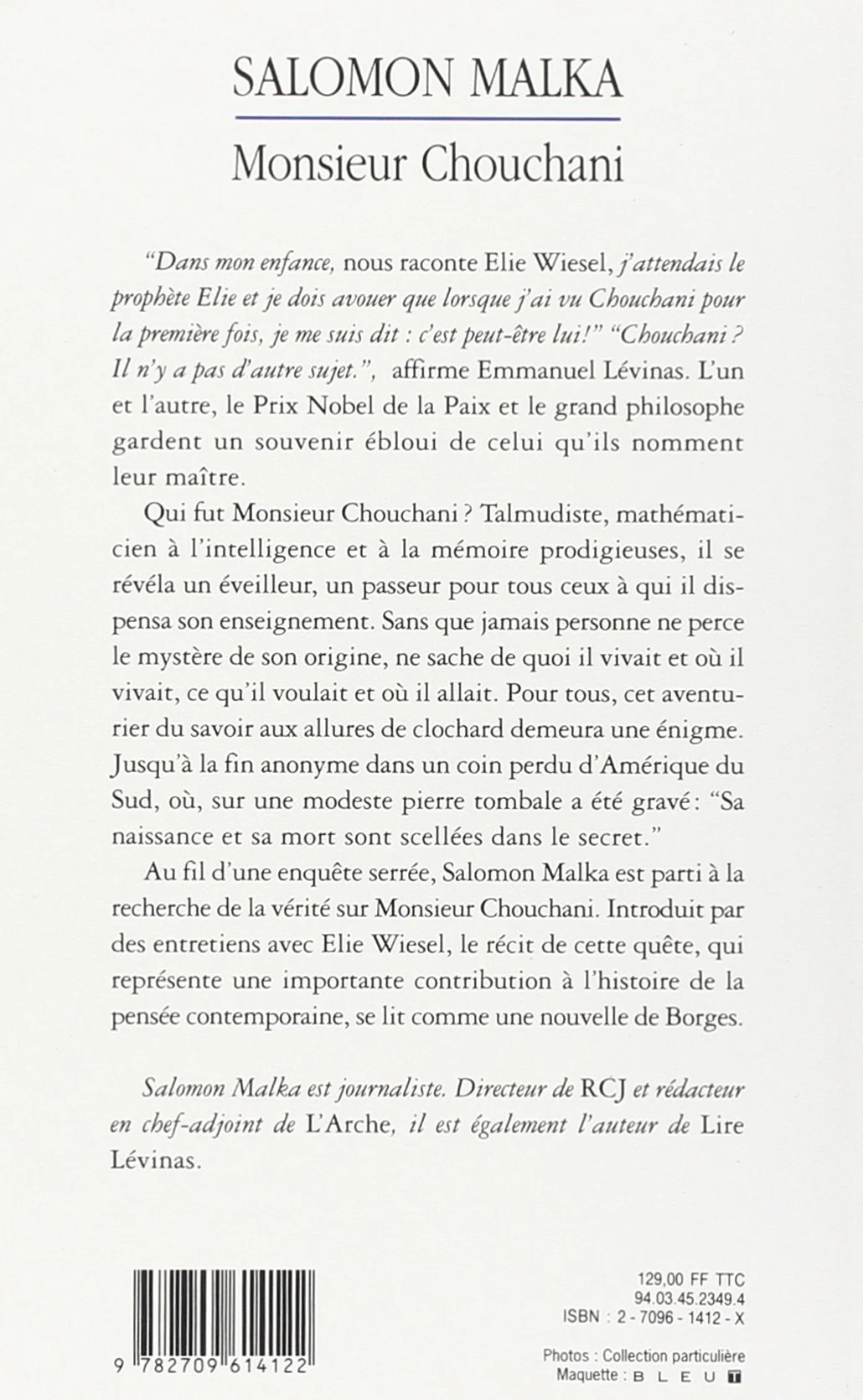 Monsieur Chouchani: L'énigme d'un maître du XXe siècle