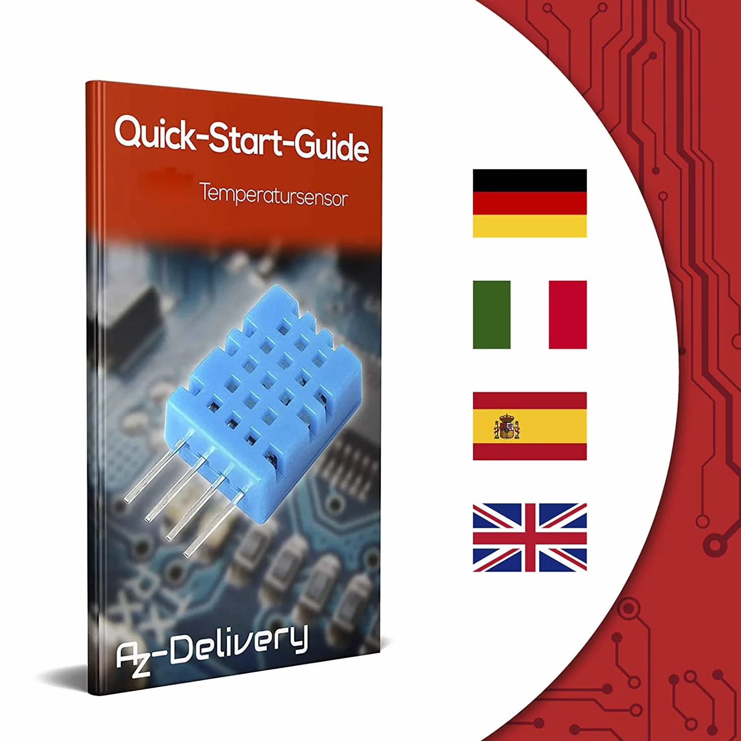 AZDelivery DHT11 czujnik temperatury i wilgotności kompatybilny z Arduino Raspberry Pi eBook
