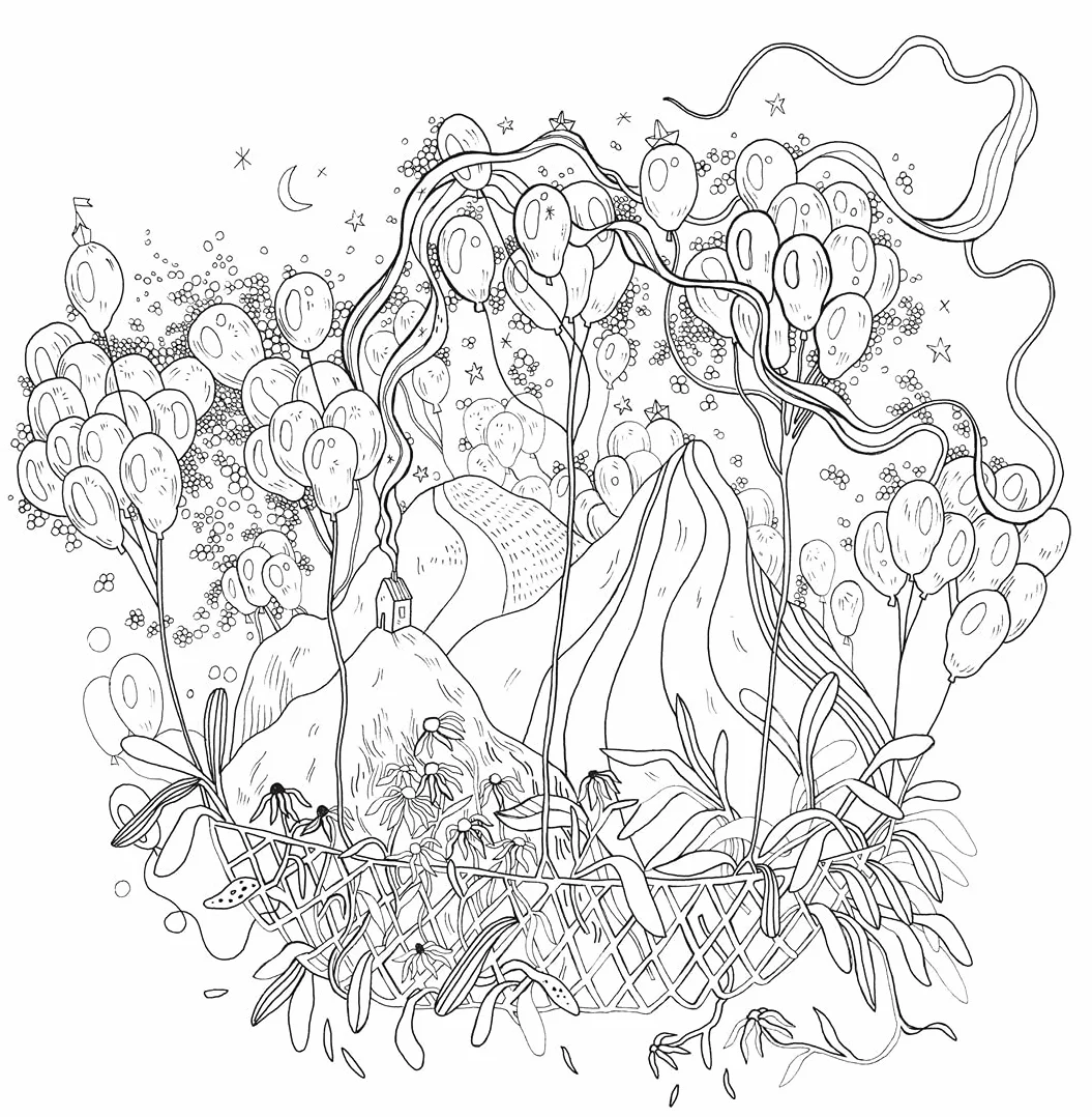 Dreamland: Coloring Whimsical Worlds