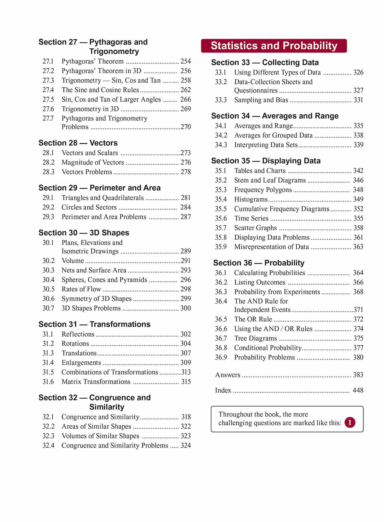 Maths for GCSE and IGCSE® Textbook: Higher - includes Answers