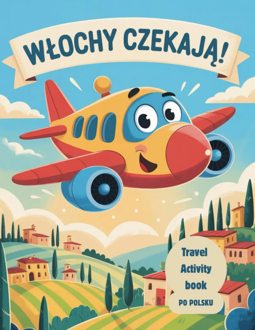 Italy: A Travel Activity Book po polsku - kolorowanki, łamigłówki, labirynty dla dzieci