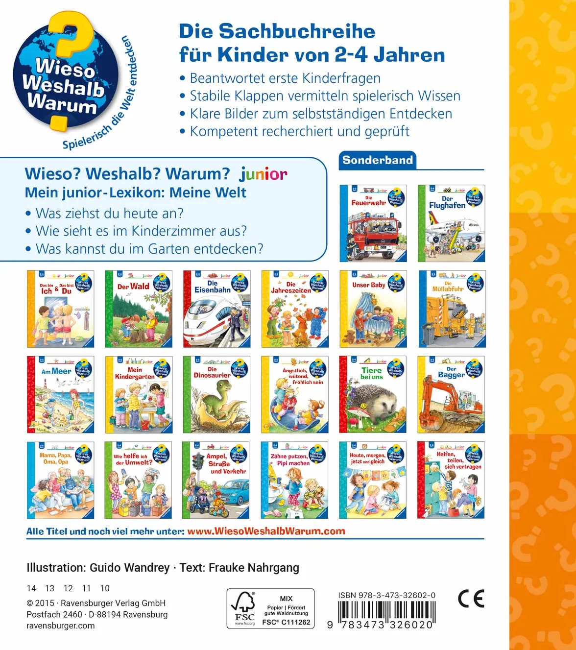 Wieso? Weshalb? Warum?: Mein Junior - Lexikon: Meine Welt