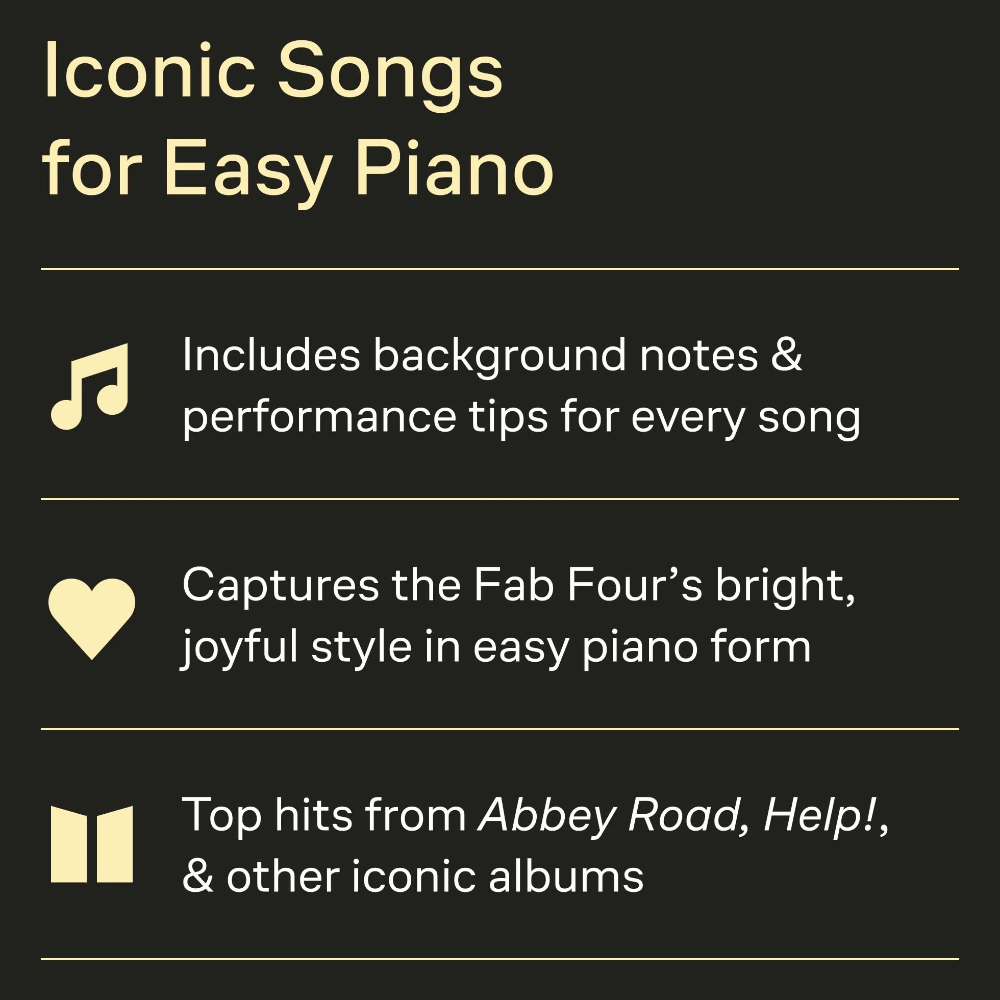 The Beatles Collection - 40 titres - Really Easy Piano