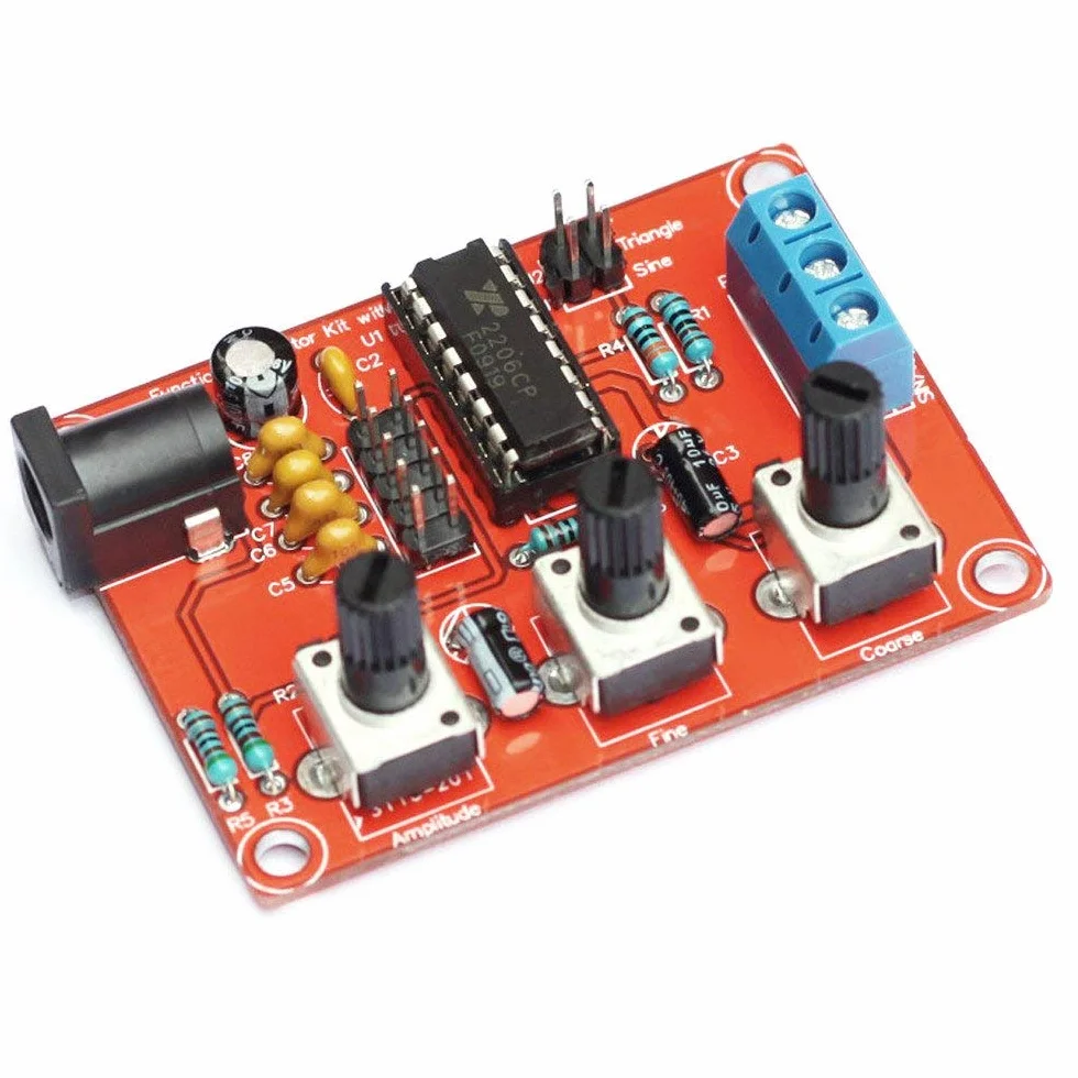 XR2206 generator sygnału funkcyjnego sinusoidalny trójkąt kwadrat 1Hz-1MHz