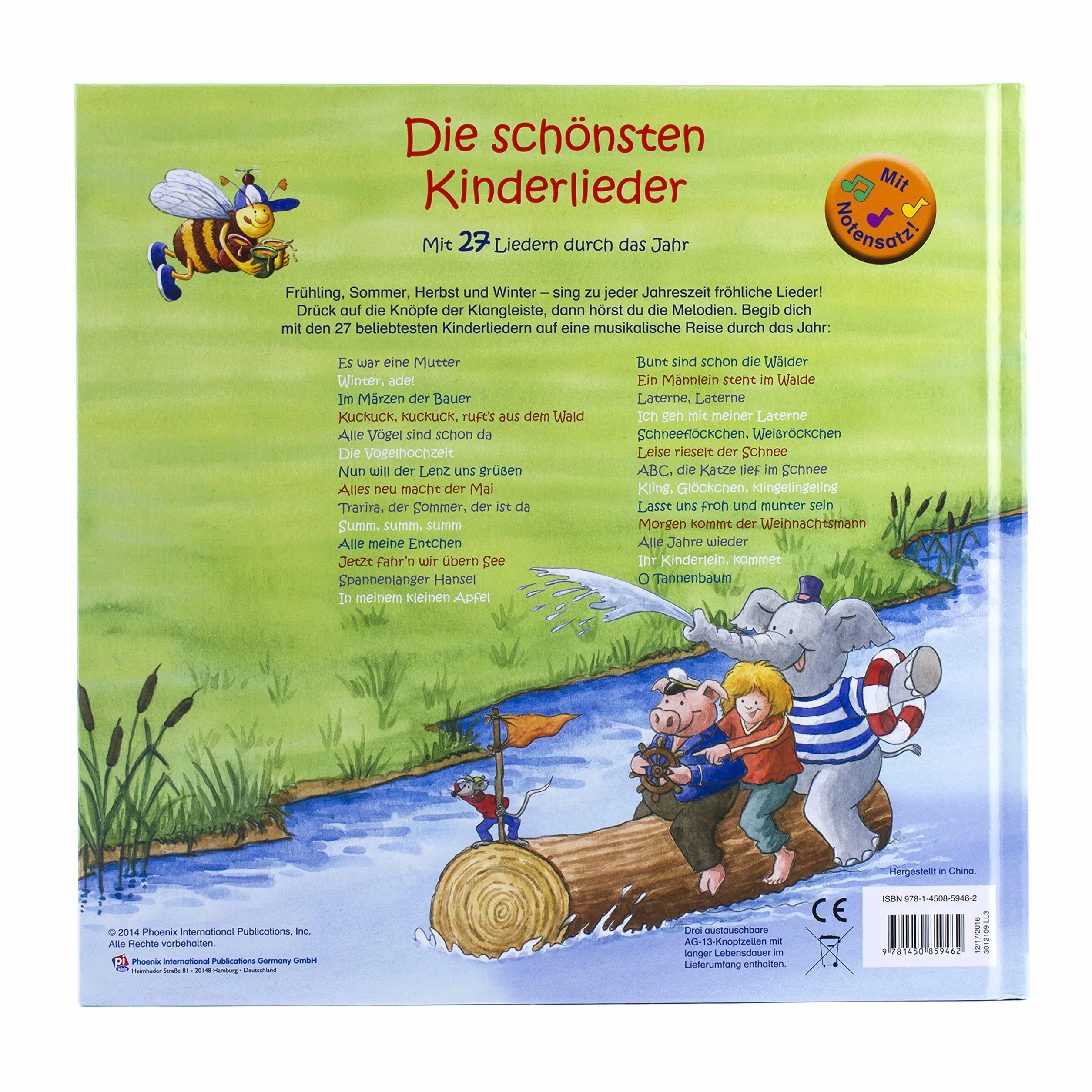 Die Schönsten Kinderlieder, Mit 27 Liedern durch das Jahr