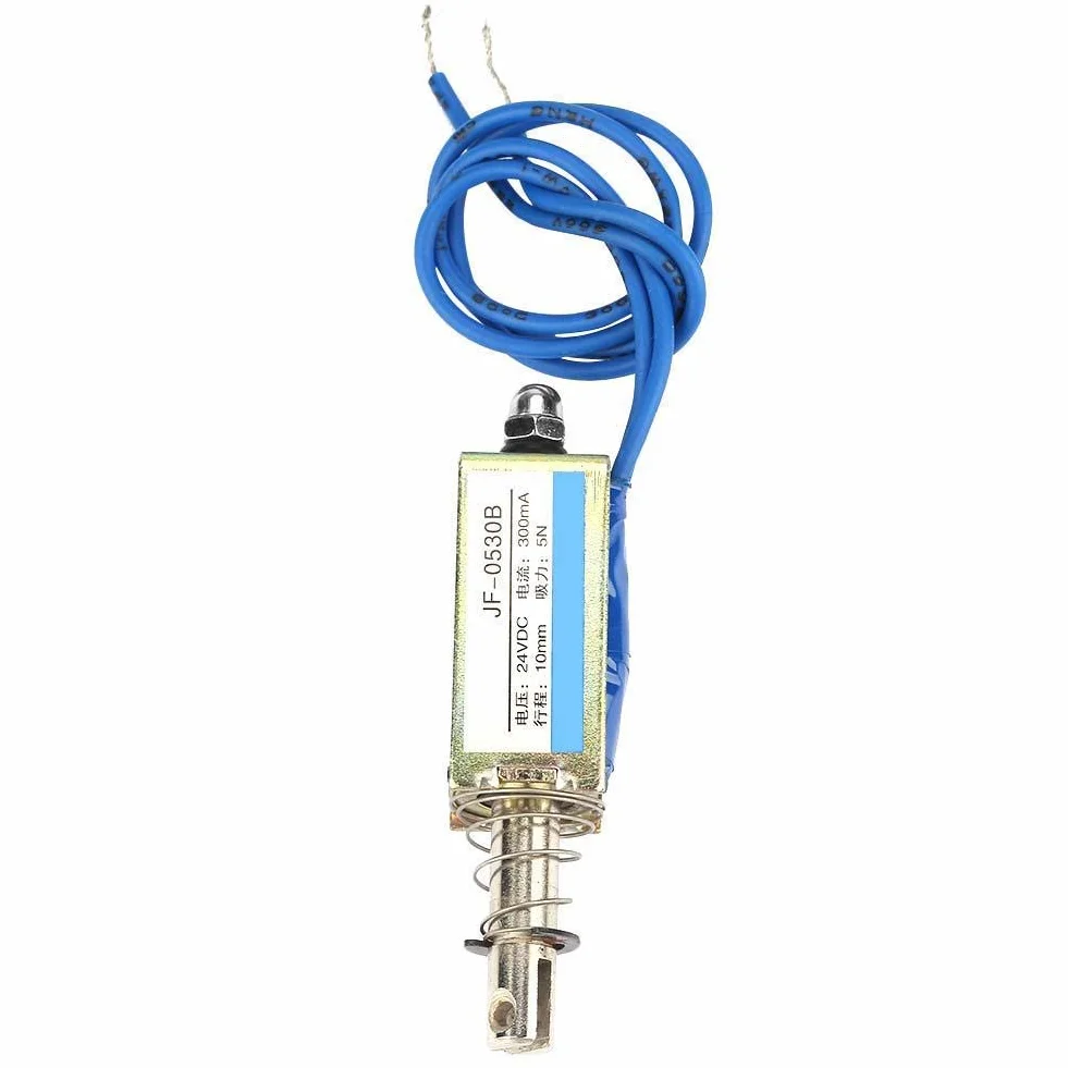 Elektromagnes ciągnący 5N 10 mm 6/12/24 V DC 300 mA sterowanie automatyzacją