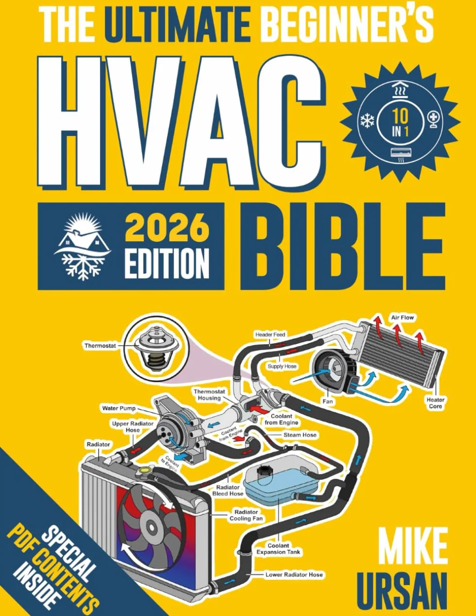 HVAC BIBLE [10 in 1] The Ultimate Beginner's Guide: Mastering Residential & Commercial Systems, Setup to Advanced Troubleshooting, Practical Maintenance, Energy Efficiency, and Career Insights