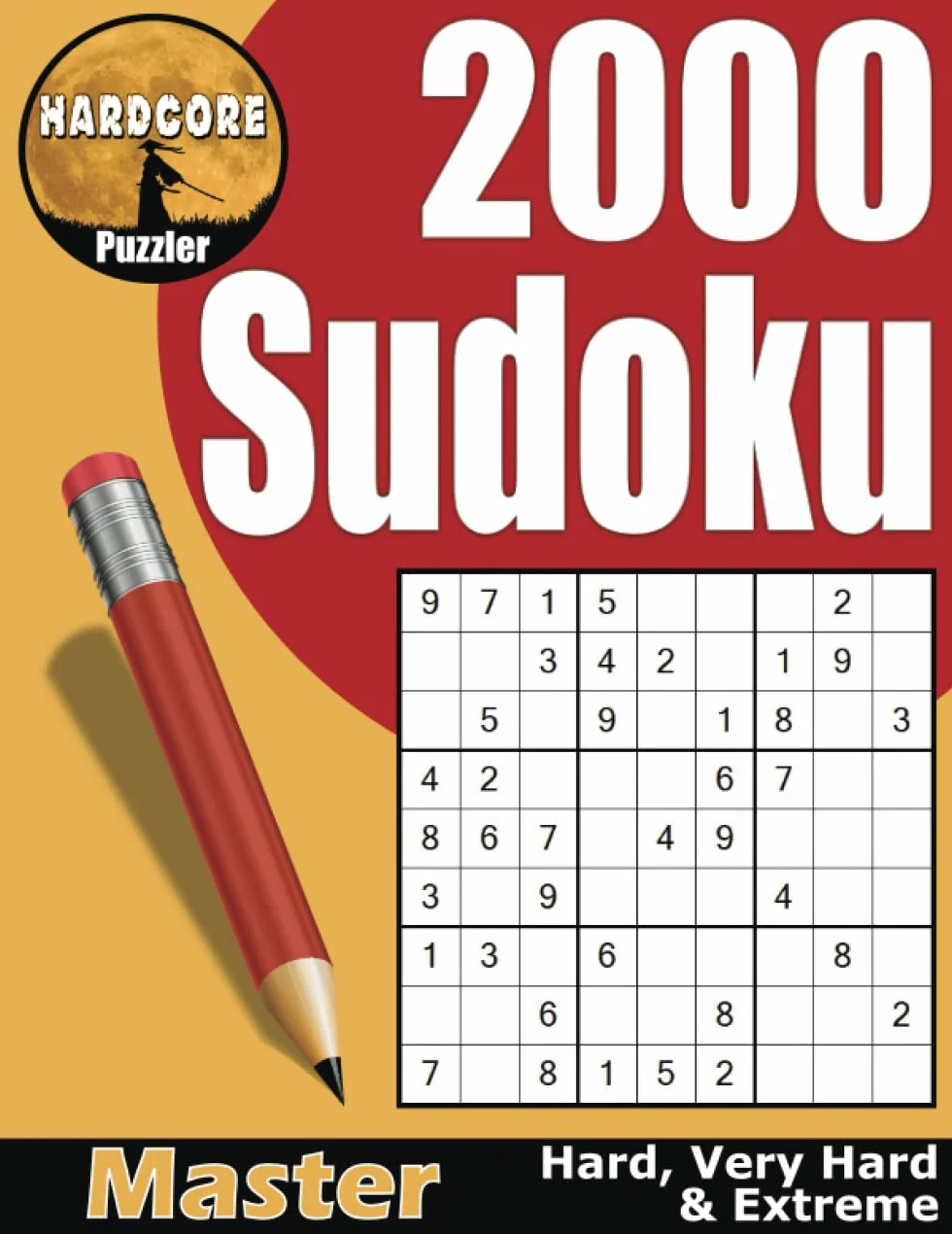 Sudoku dla Dorosłych: 2000 Expert, Master Level Łamigłówki