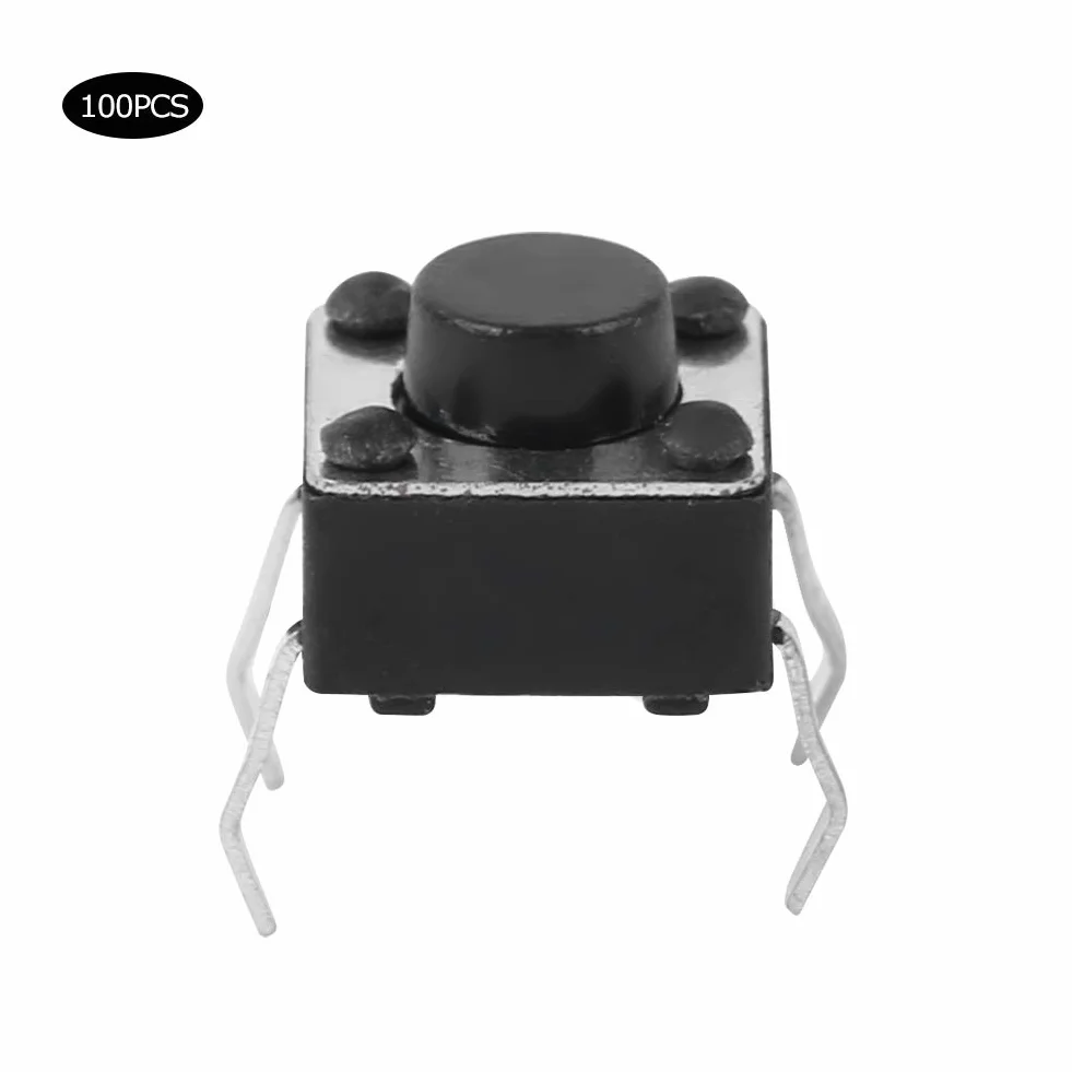 Przełącznik taktowy mini mikroprzełącznik przyciskowy chwilowy 6x6x4,3mm do płytek drukowanych