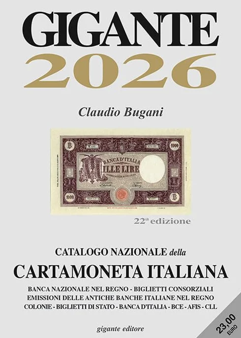 Gigante 2026. Catalogo nazionale della cartamoneta italiana