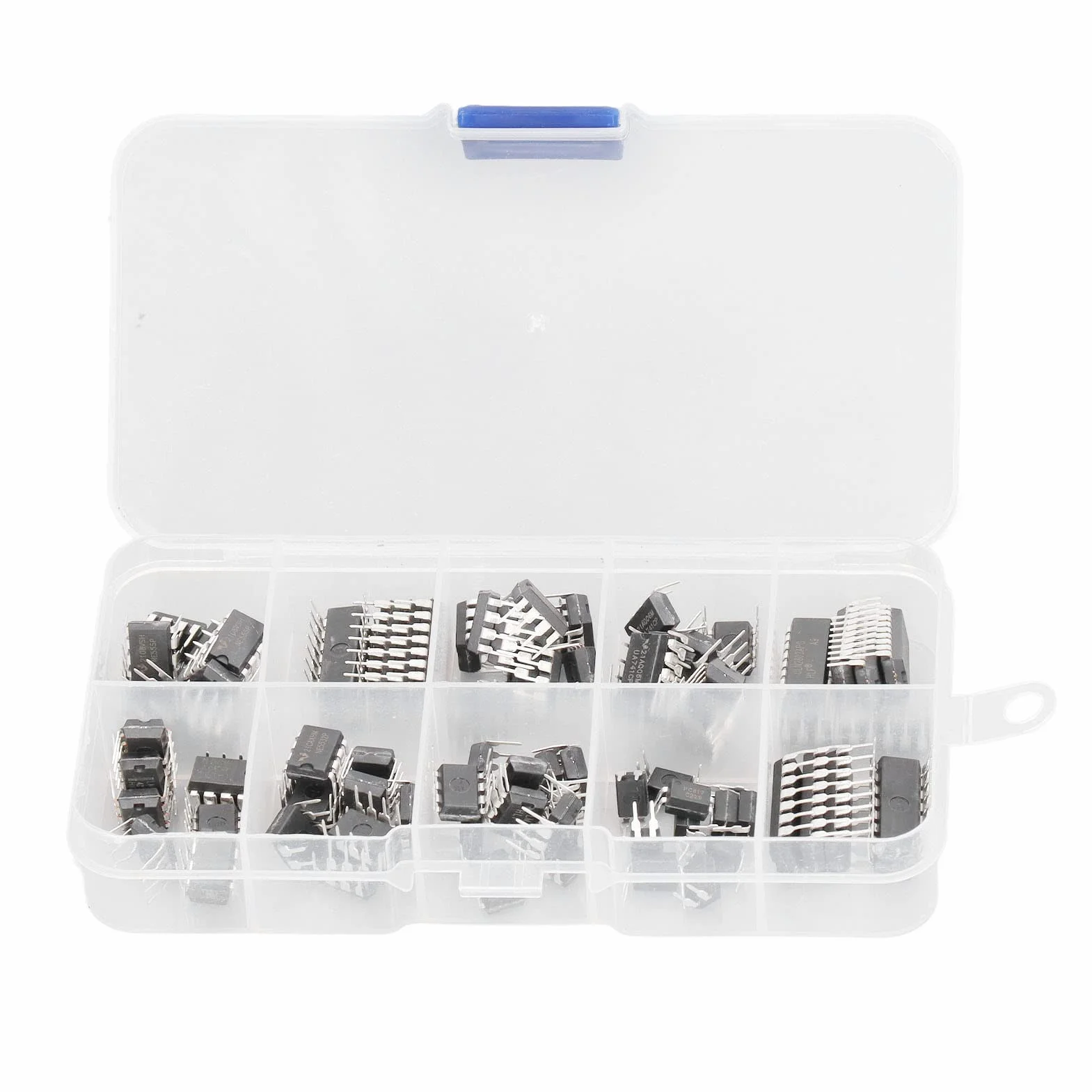 85 Sztuk Zestaw Asortymentowy IC Układ Scalony NE555, LM324, LM393, UA741, ULN2803, LM358, LM386, NE5532, ULN2003, PC817