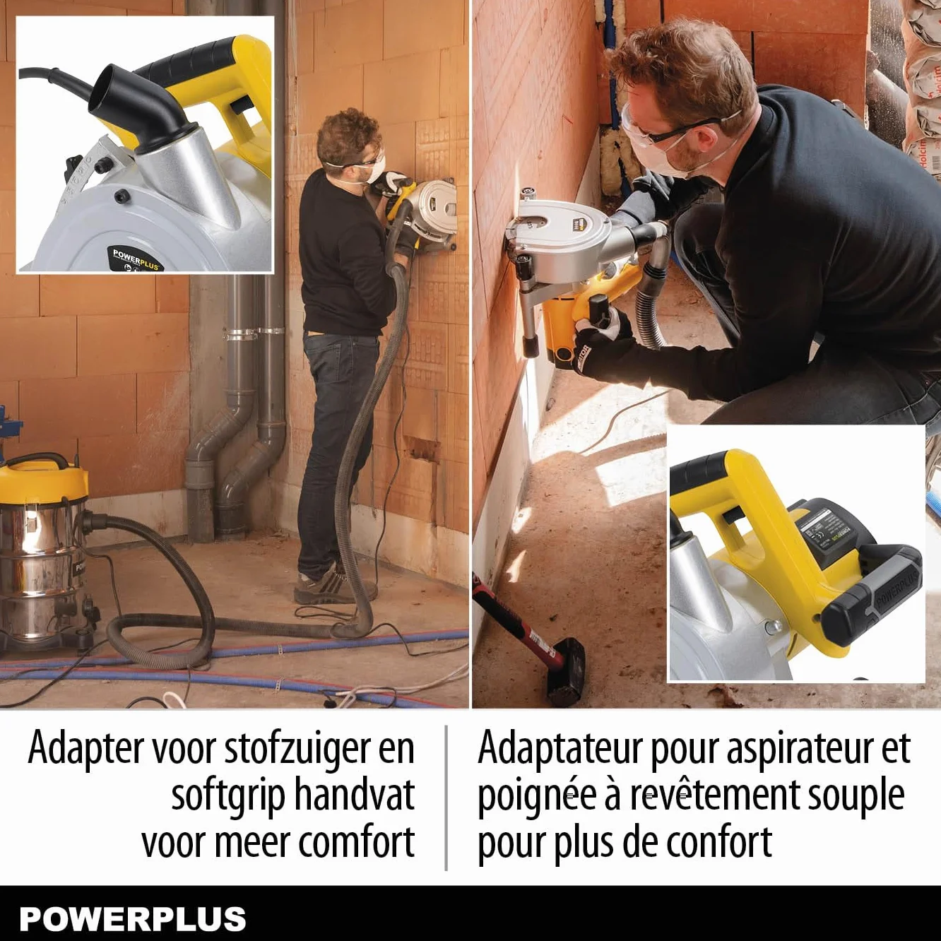 Powerplus Bruzdownica POWX0650 – profesjonalna frezarka szczelinowa o mocy 1800 W i brzeszczotach o średnicy 150 mm, profesjonalne narzędzie o wydajności cięcia do 45 mm