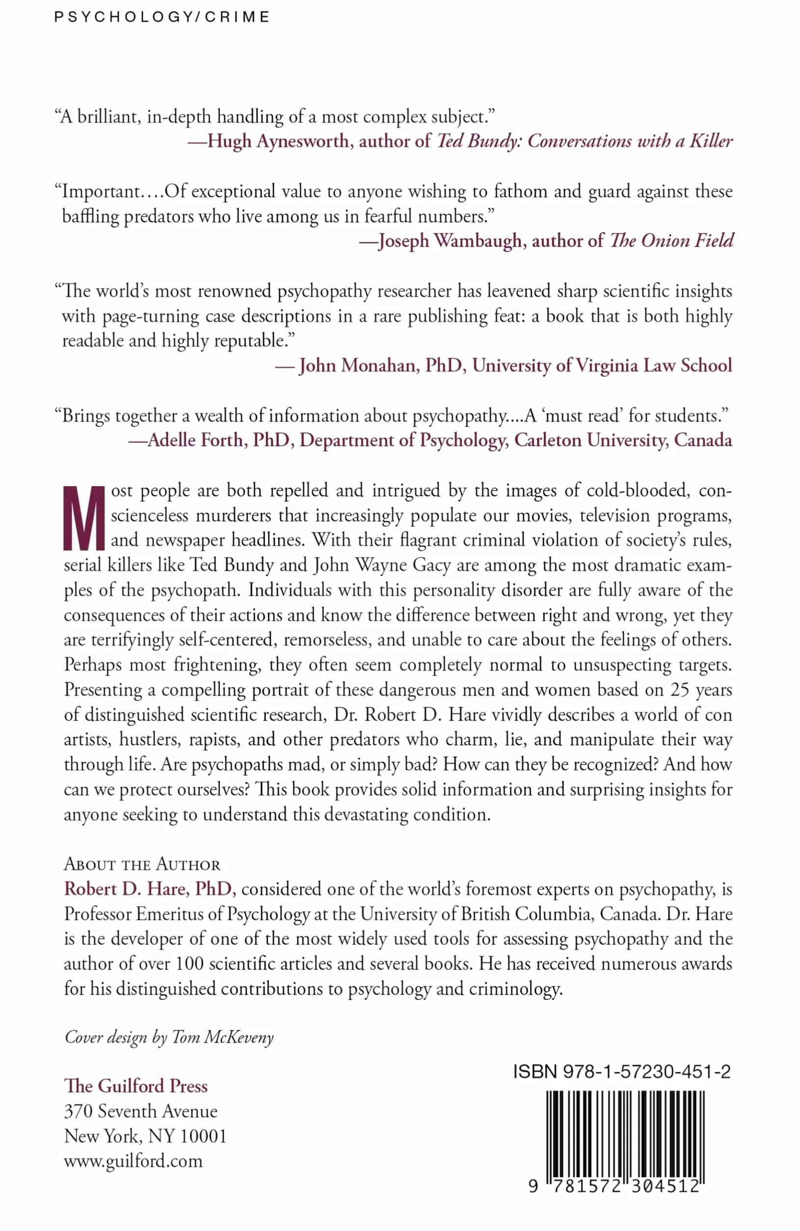 Without Conscience: The Disturbing World of the Psychopaths Among Us