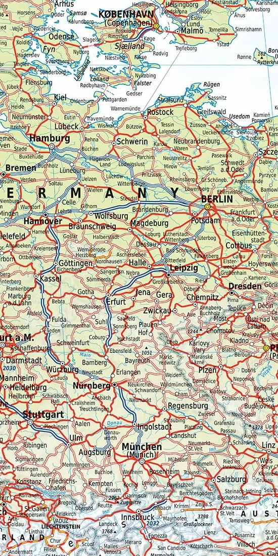Kümmerly+Frey Europa Railmap 1:5 Mio. – Praktisch, übersichtlich für Bahnreisende