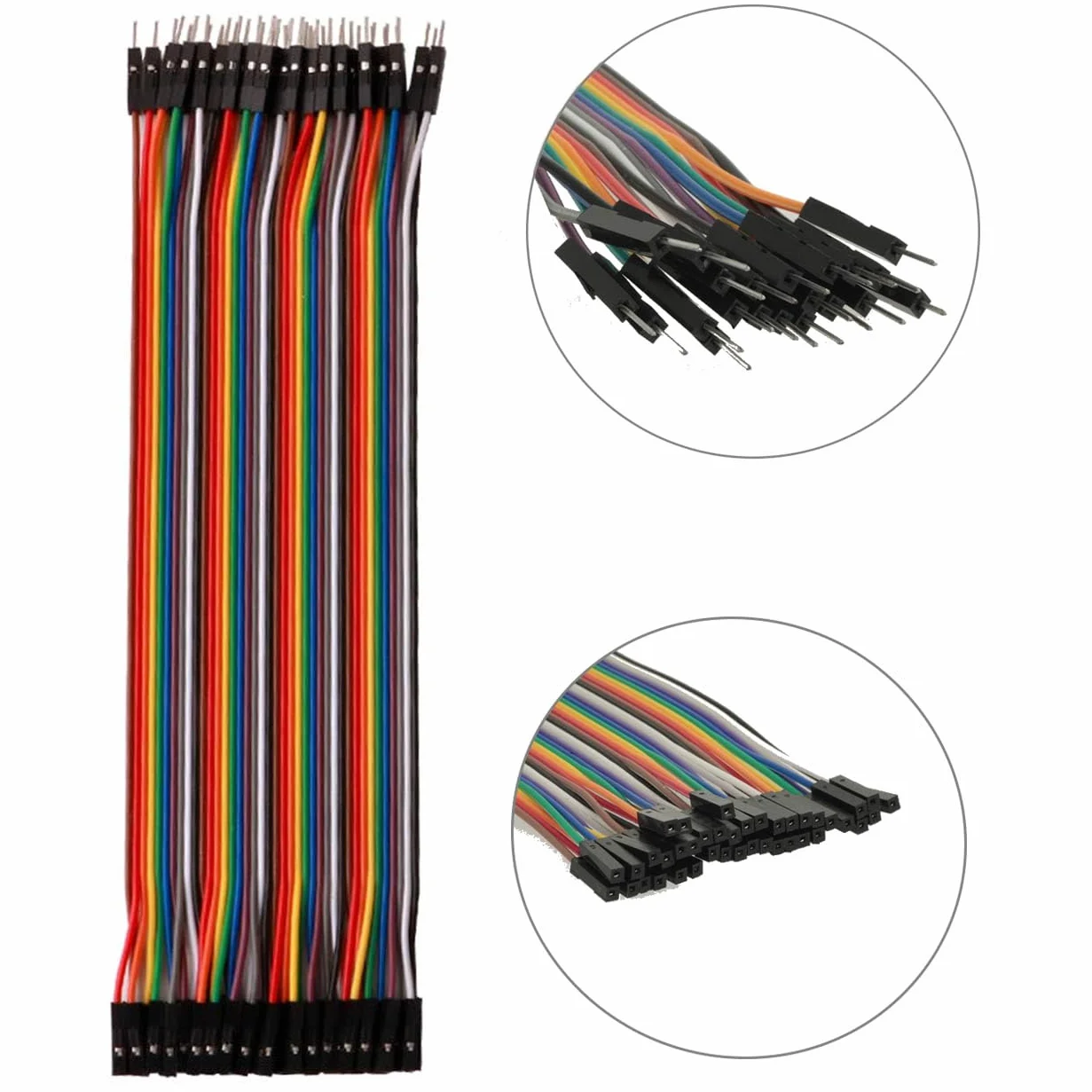 Kabel Dupont 30 cm zworka męska żeńska płytka bazowa