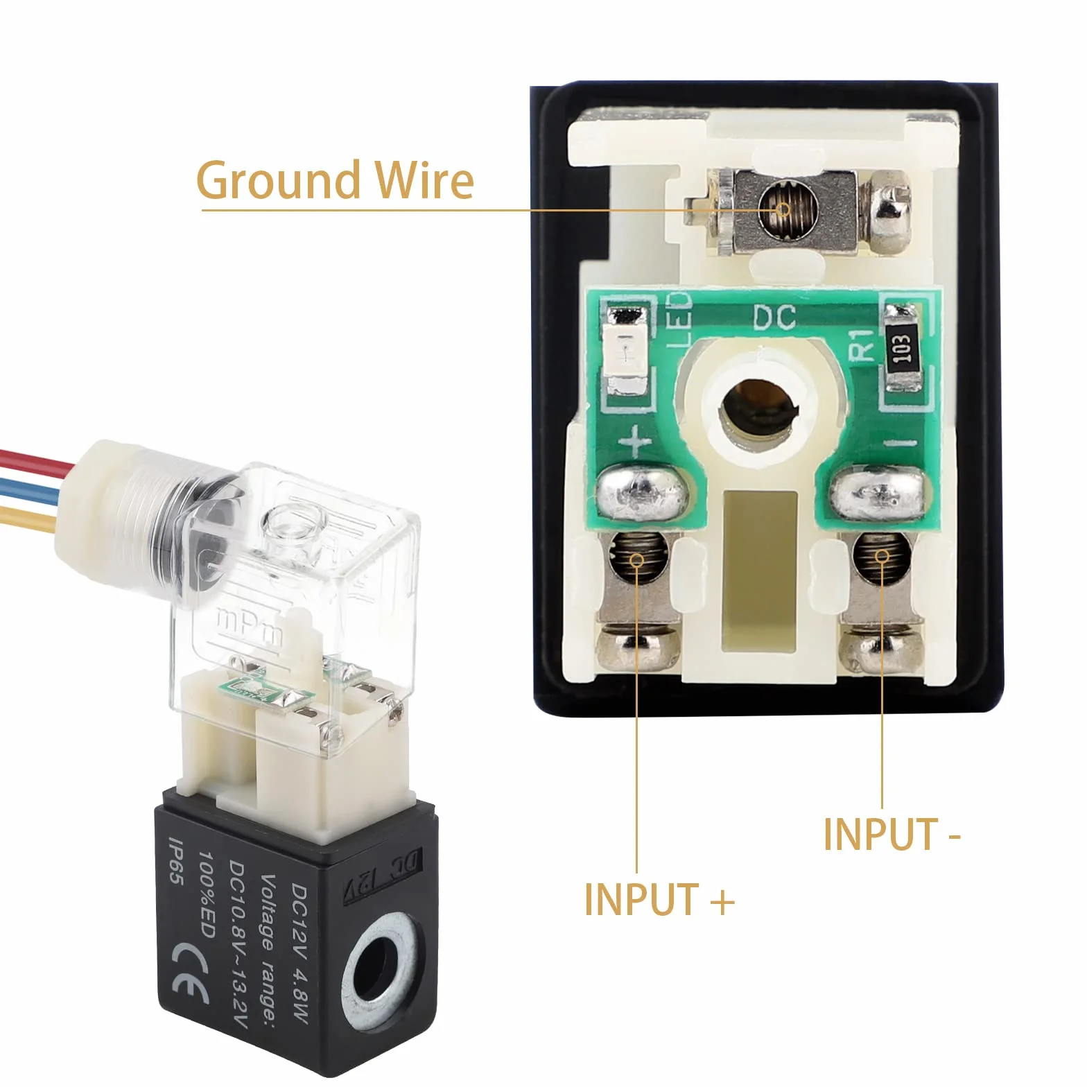 EXLECO Pneumatyczny zawór elektromagnetyczny 24 V DC 1/4" 5/2 aluminium