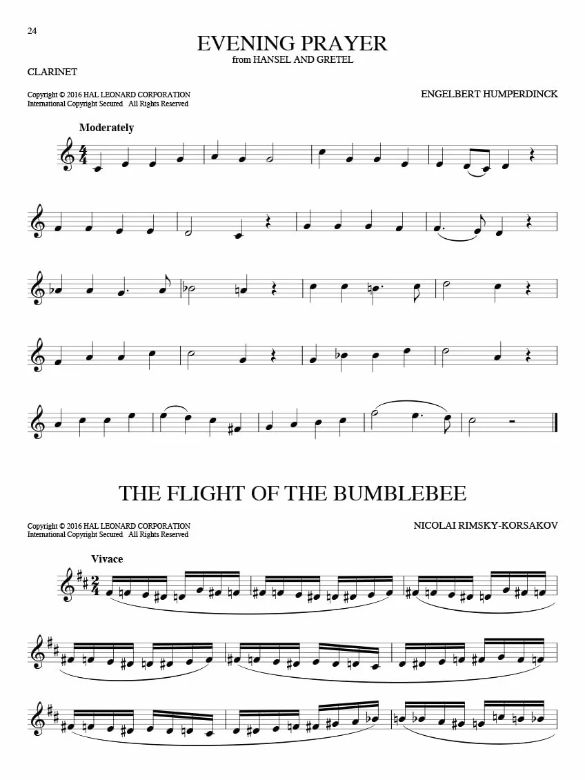 101 Classical Themes for Clarinet