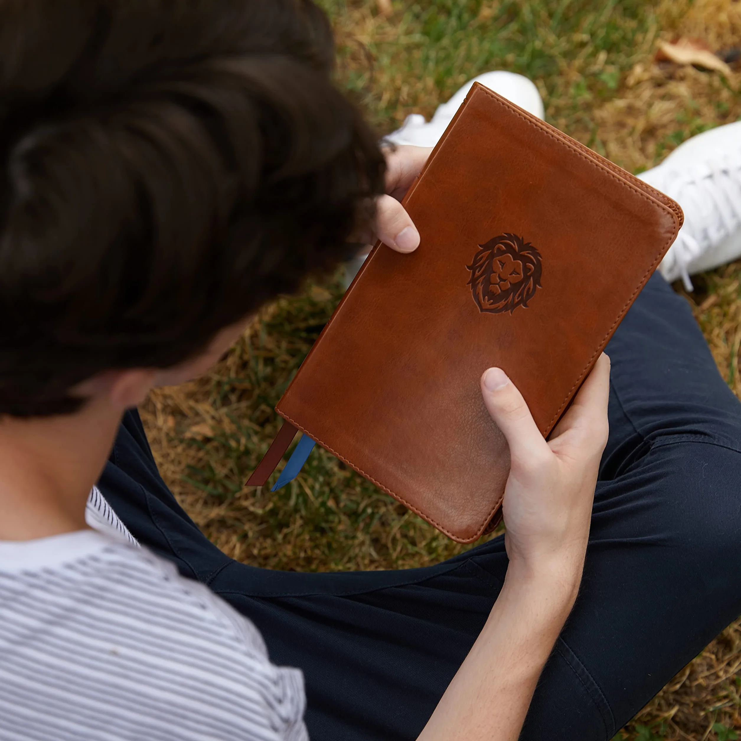 Kjv Thinline Bible Youth Edition Leathersoft Brown Red Letter Comfort Print