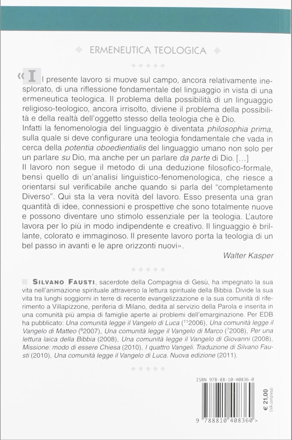 Ermeneutica teologica: Fenomenologia del linguaggio