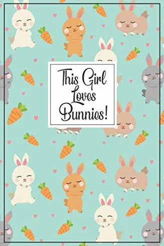 Bunny Journal - Bunny Gift: half lined, half blank pages to write & draw in this bunny notebook for a rabbit mom, bunny birthday party, rabbit gift, ... notebook, rabbit journal & bunny sketchbook