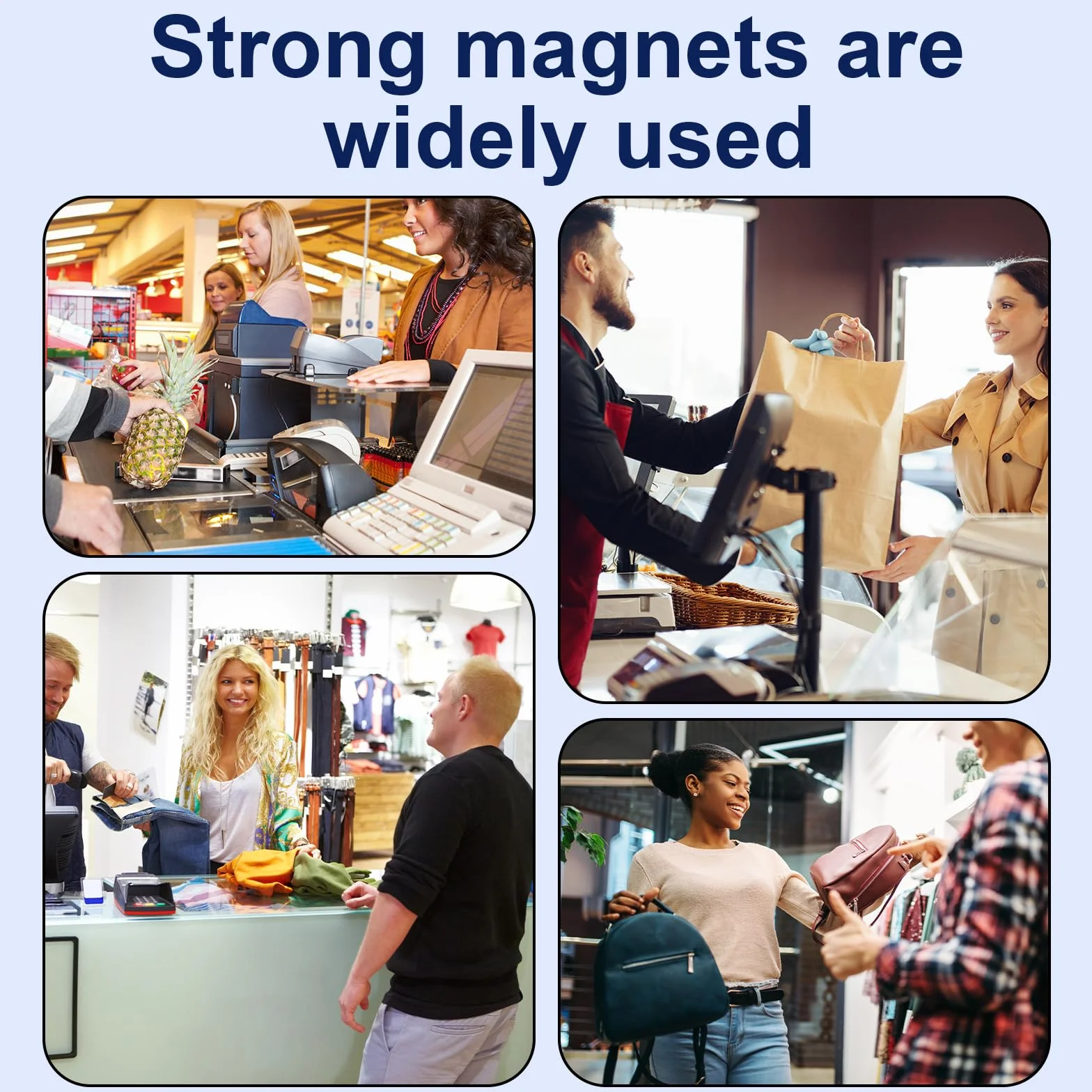 Magnetyczny Przyrząd do Usuwania Etykiet Zabezpieczających, Mocny Magnes Narzędzie Odpinania Zapięć Odzieży