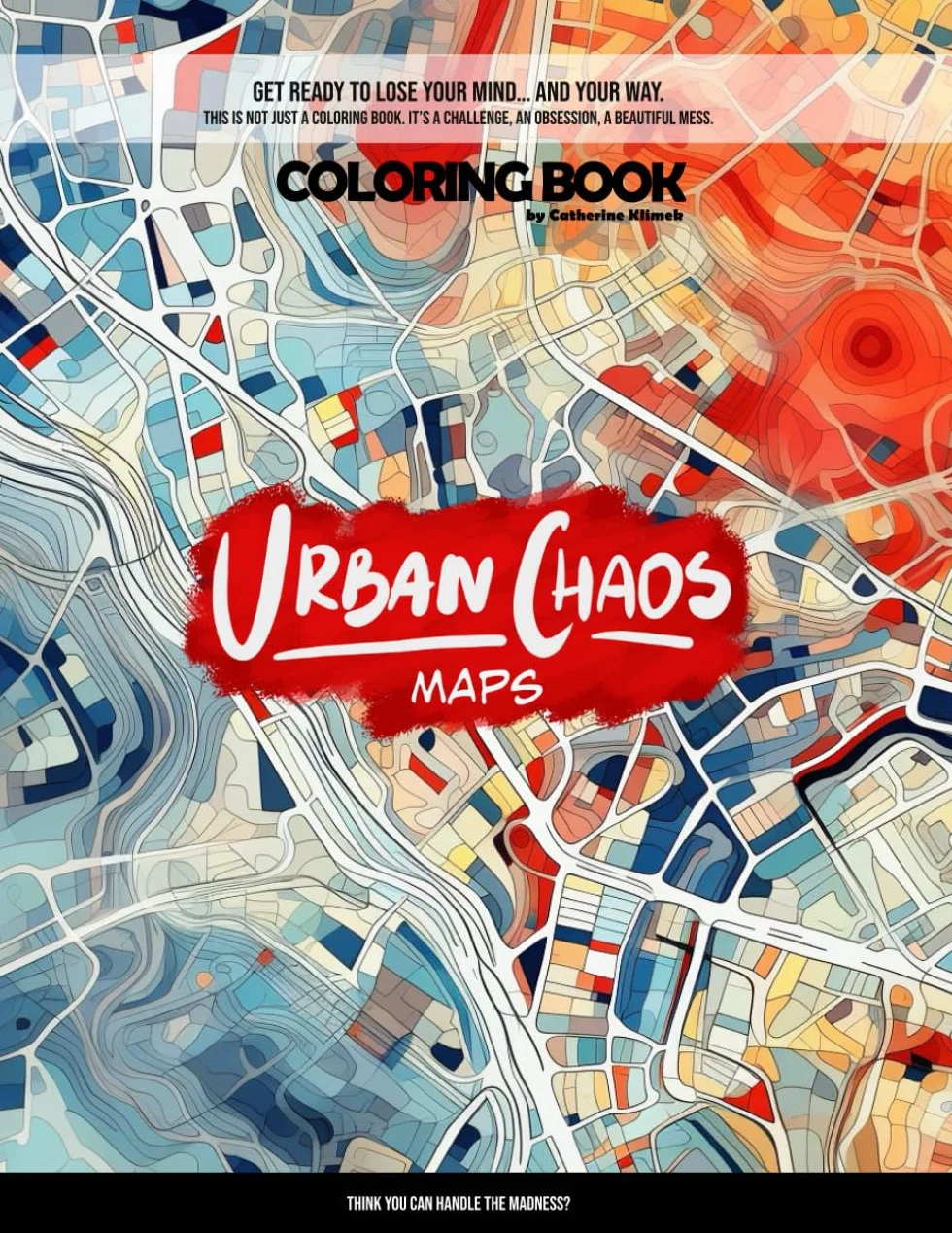 Urban Chaos Maps Coloring Book