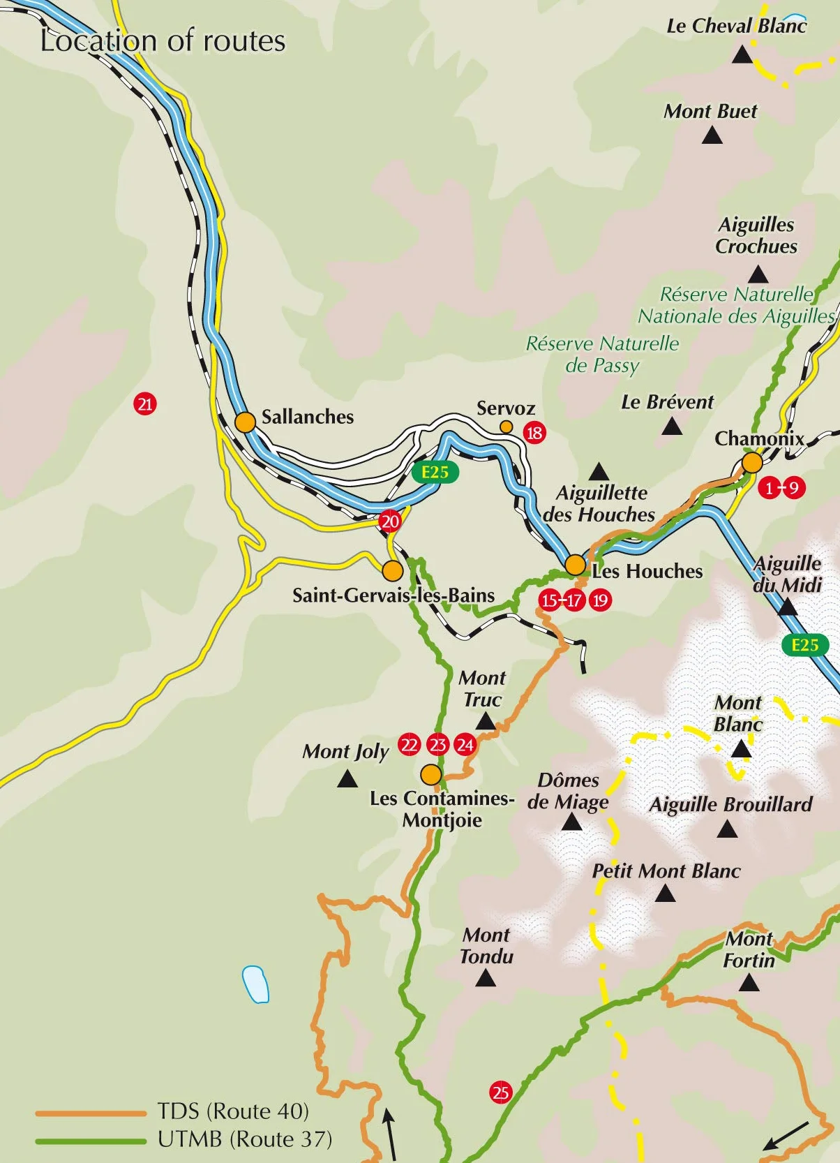 Trail Running - Chamonix and the Mont Blanc Region: 40 routes in the Chamonix Valley, Italy and Switzerland
