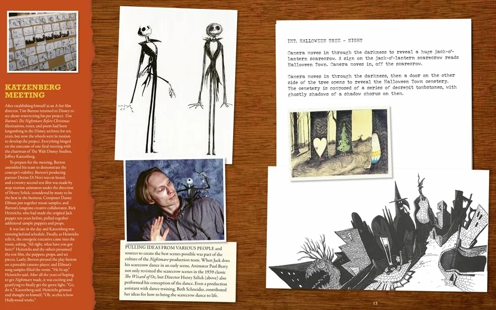Disney Tim Burton's The Nightmare Before Christmas: The Full Film Script : With stunning production art, director's commentary and song lyrics