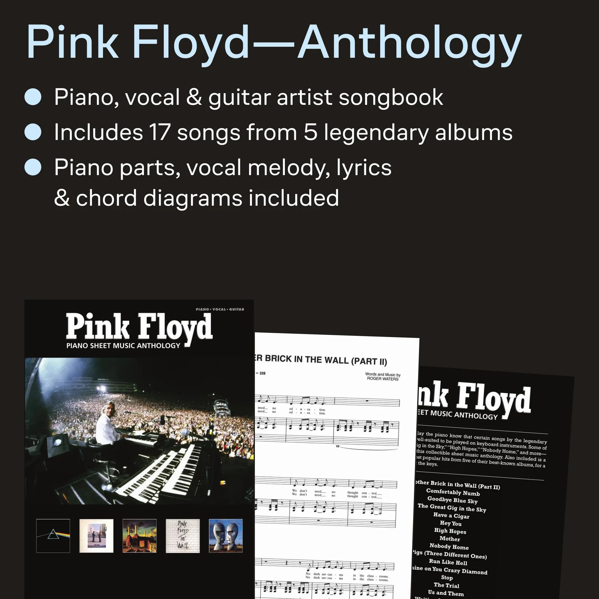 Pink Floyd Piano Sheet Music Anthology: Piano/Vocal/guitar