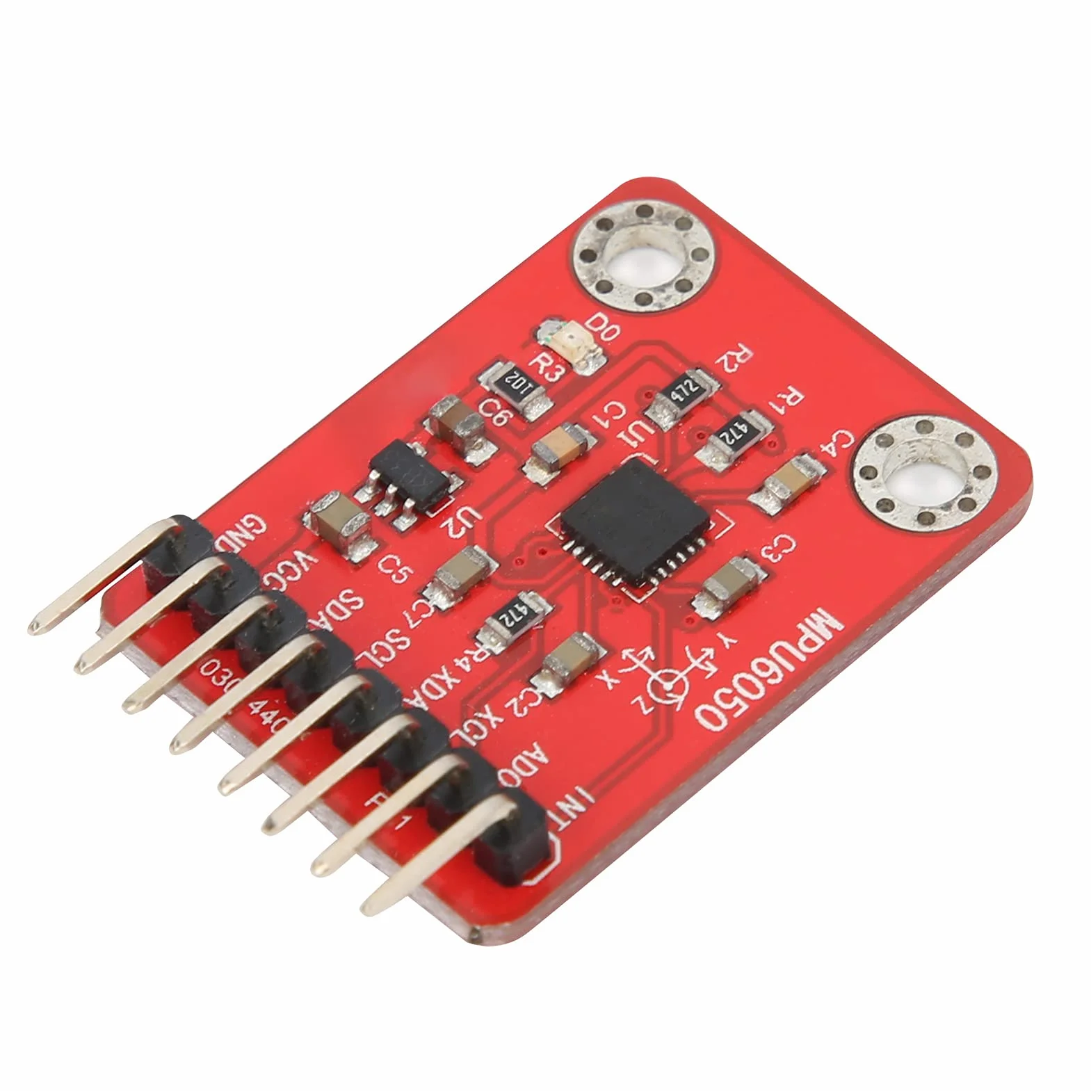 MPU6050 6-osiowy Akcelerometr żyroskop moduł Czujnika 16nBit Konwerter AD Wyjście Danych Napięcie Robocze 3.3-5VDC dla Entuzjastów Elektroniki