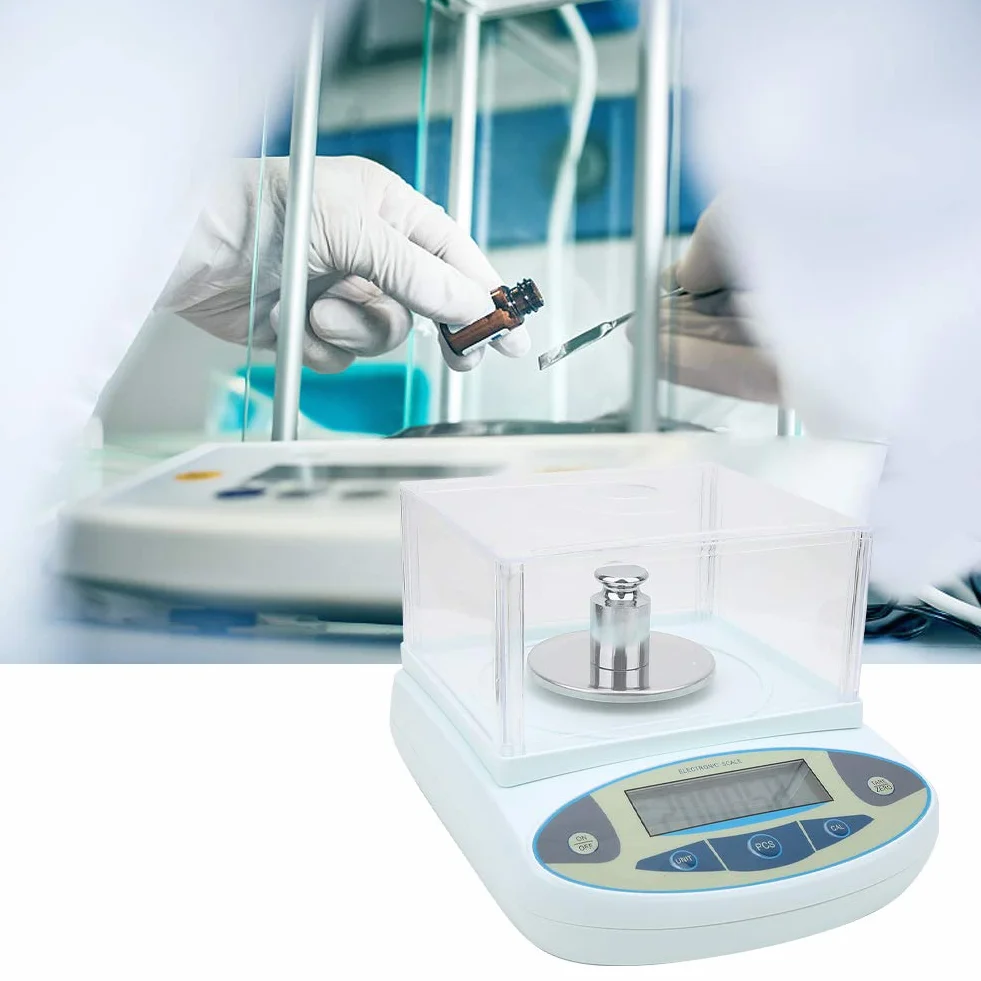 Waga laboratoryjna cyfrowa 500 x 0,001 g 1 mg jubilerska 1200 g UE