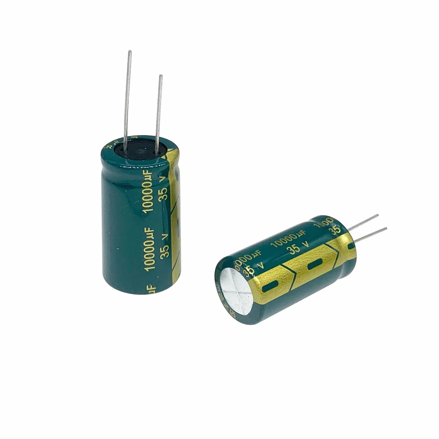 Kondensatory elektrolityczne, 5 sztuk 35 V 10000 UF 18 * 35 mm Zestaw pudełek asortymentowych Aluminiowy kondensatory elektrolityczne Komponent elektroniczny o wysokiej częstotliwości