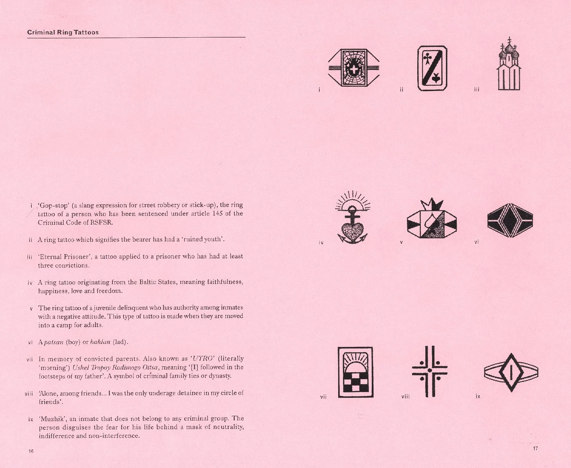 Russian Criminal Tattoo Police Files: Volume I: 1