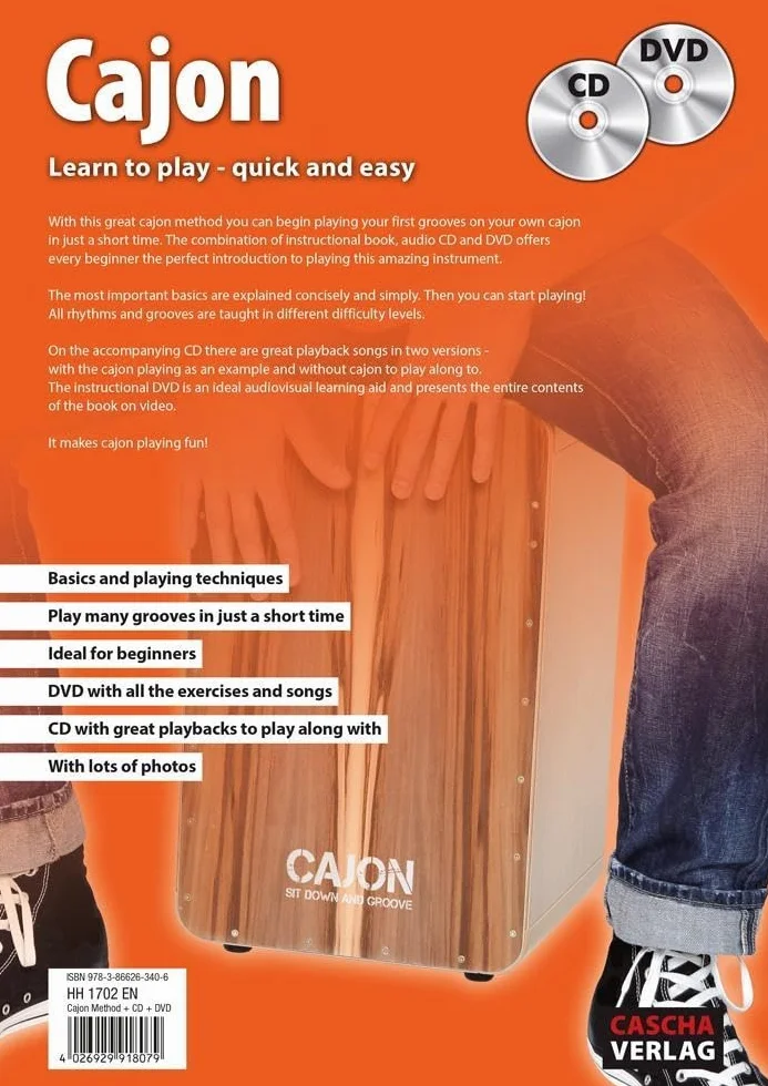 Cajon: Learn to play - quick and easy + CD + DVD