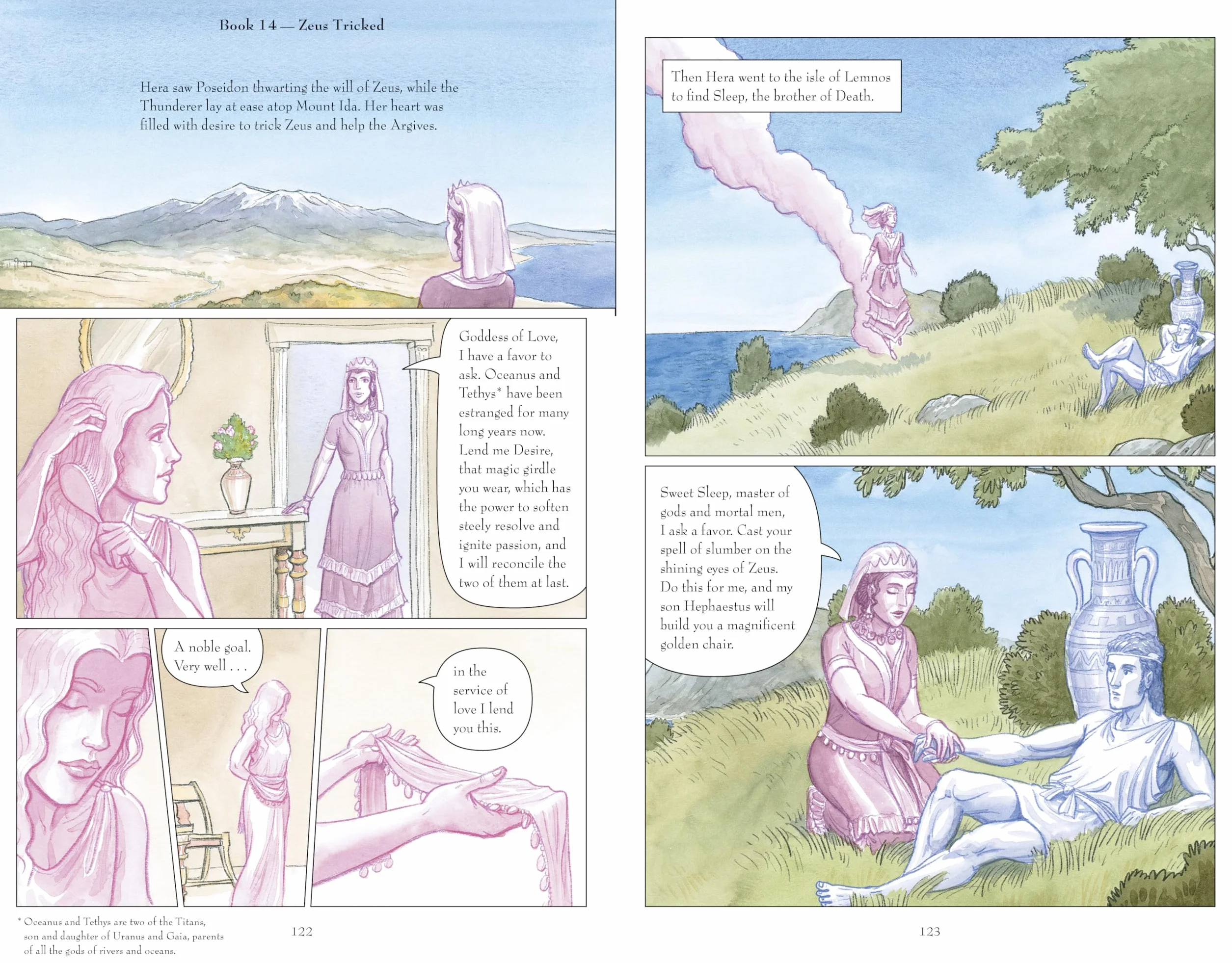The Iliad: Homer's exciting ancient Greek myth told in pacy full-colour graphic novel form for YA readers
