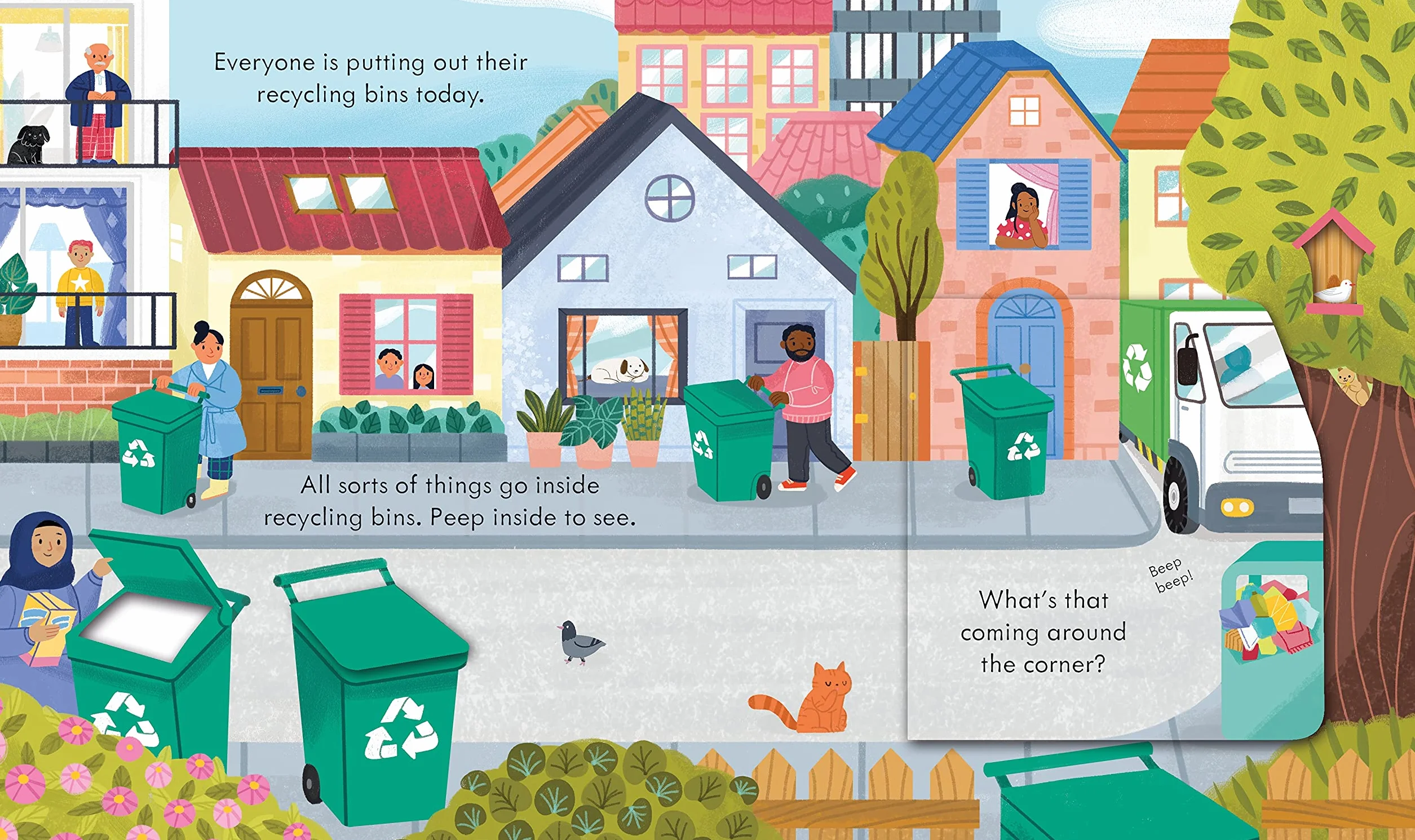 Peep Inside How a Recycling Truck Works