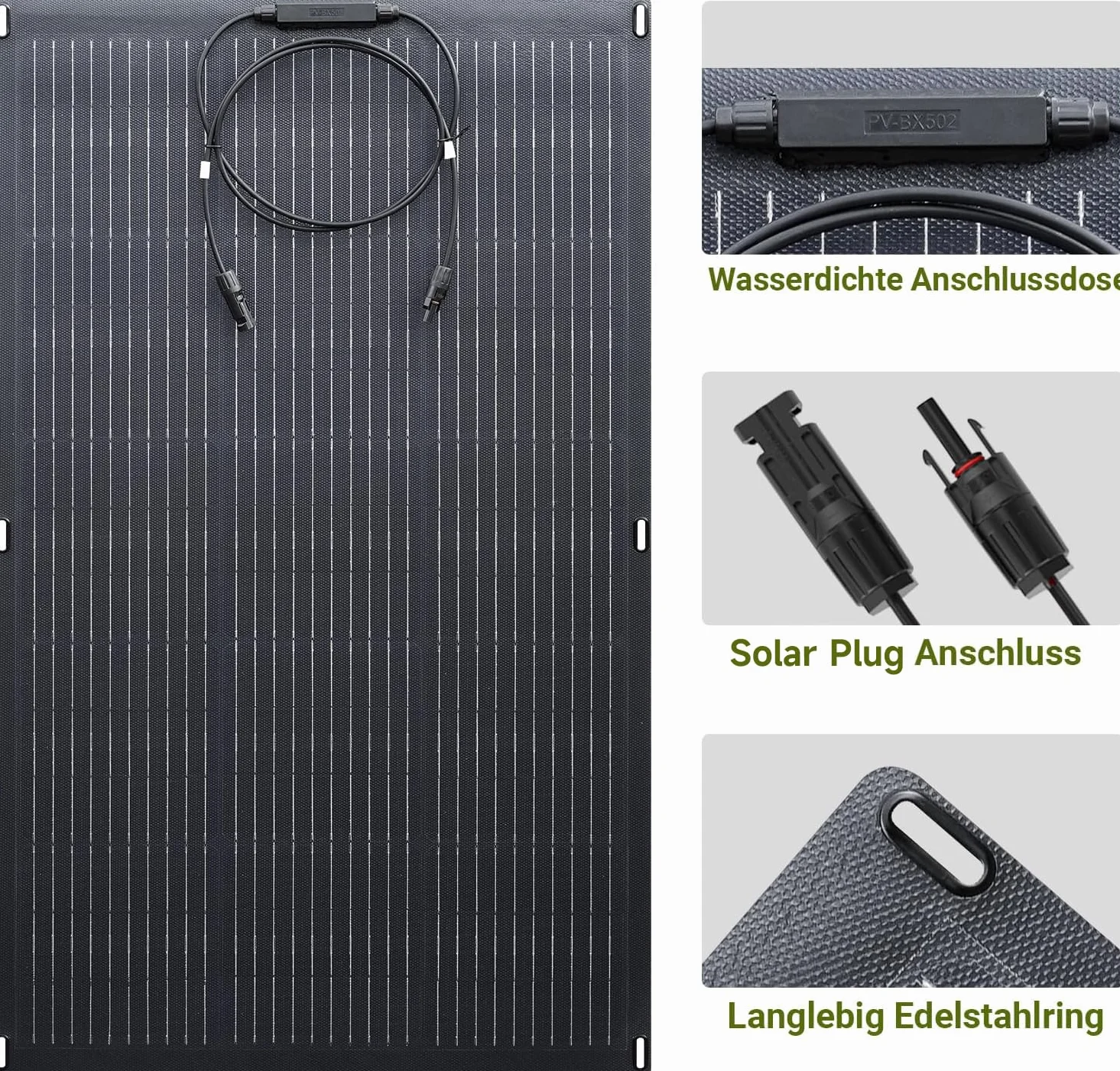 ALLPOWERS SF200 200W elastyczny panel słoneczny ETFE monokrystaliczny 12V/32V Off-Grid