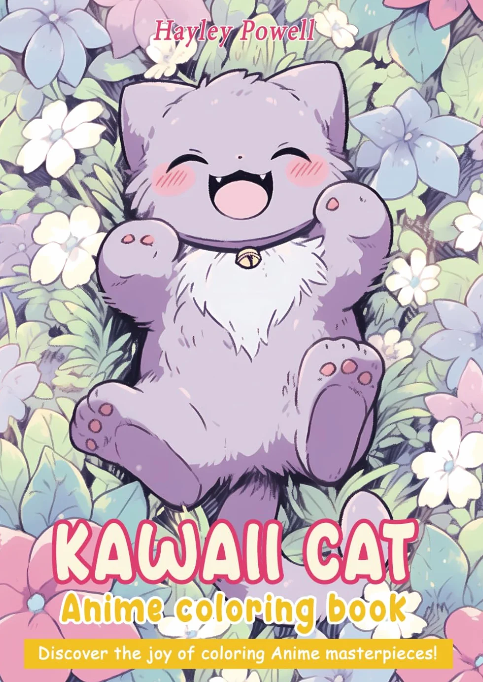Kawaii Cat Anime Coloring Book: 40+ Manga Art Pages for Anime Enthusiasts, a Stress-Relief Adult Kid Great Gifts