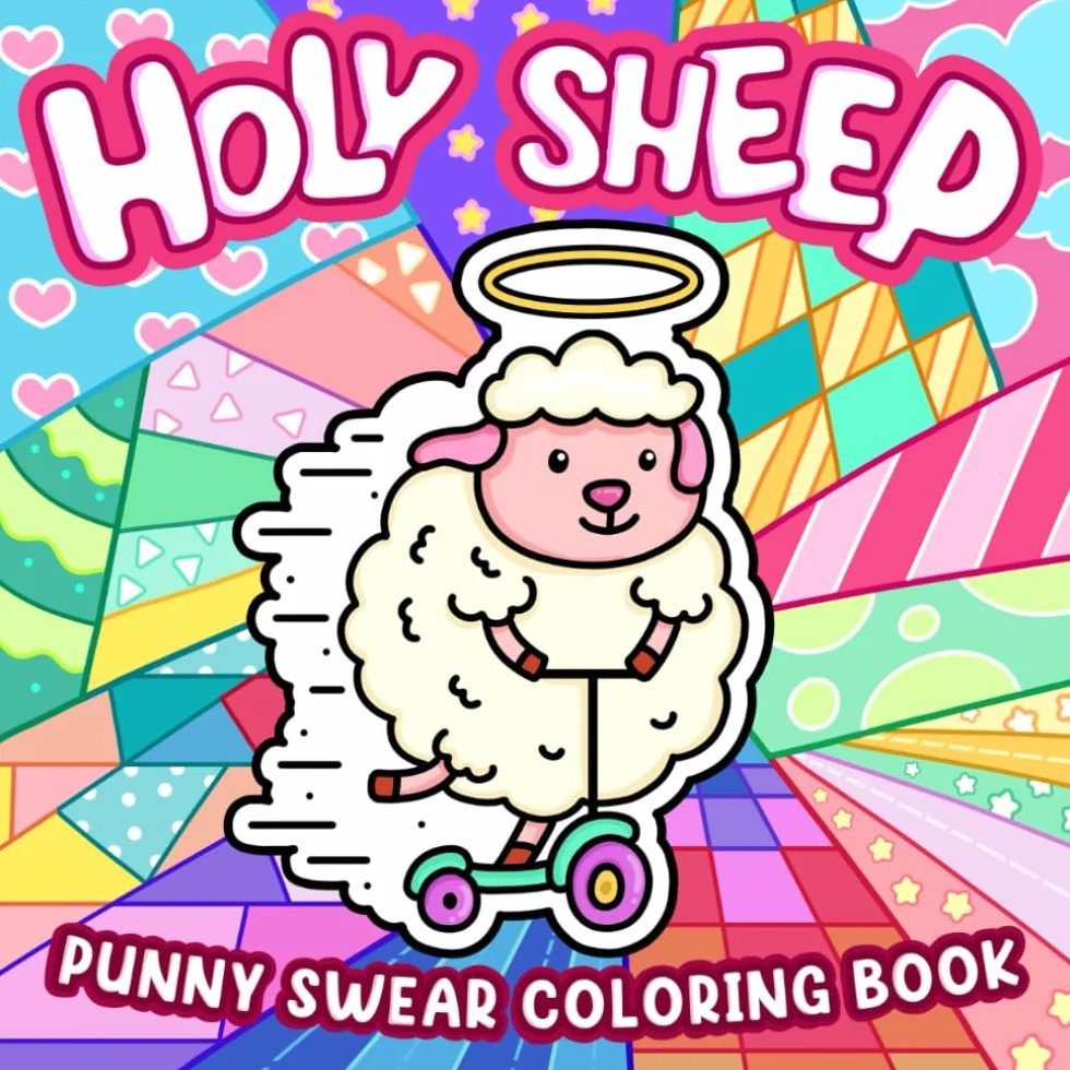Holy Sheep: Funny Swear Coloring Book for Adults with Humorous Designs